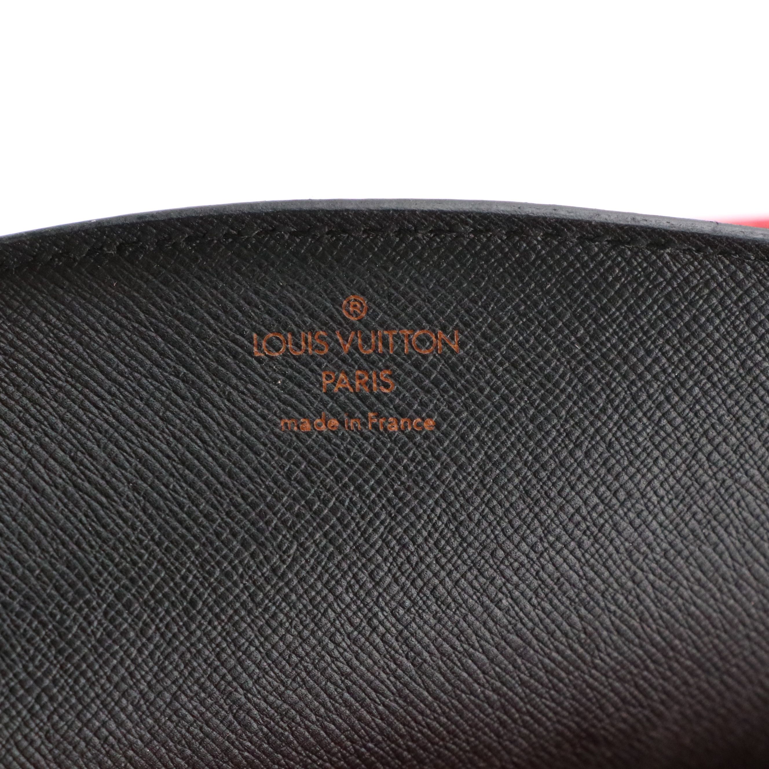 Louis Vuitton Varenne Tote Bag in Colorblock Black Epi/Red Smooth Leather