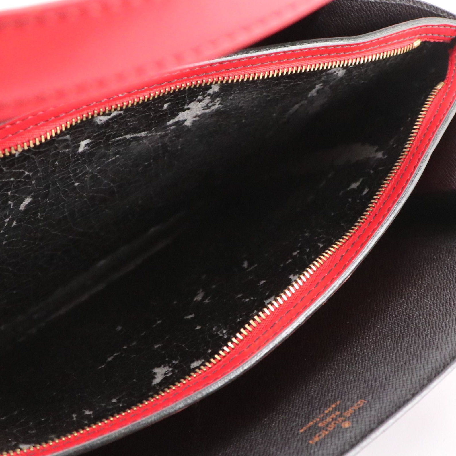 Louis Vuitton Varenne Tote Bag in Colorblock Black Epi/Red Smooth Leather