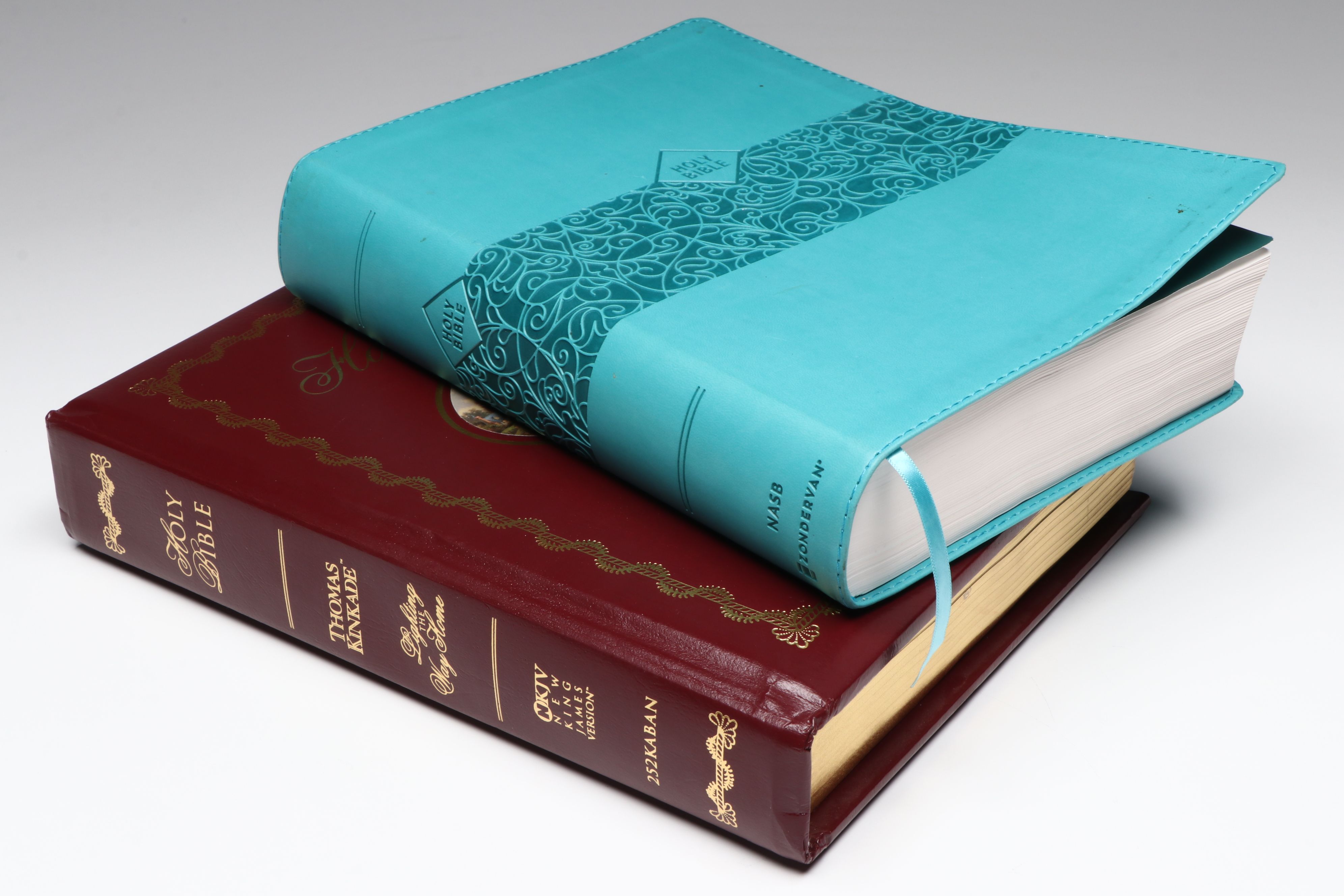 Thomas Kinkade Illustrated "Holy Bible" and "NASB Super Giant Print Bible"