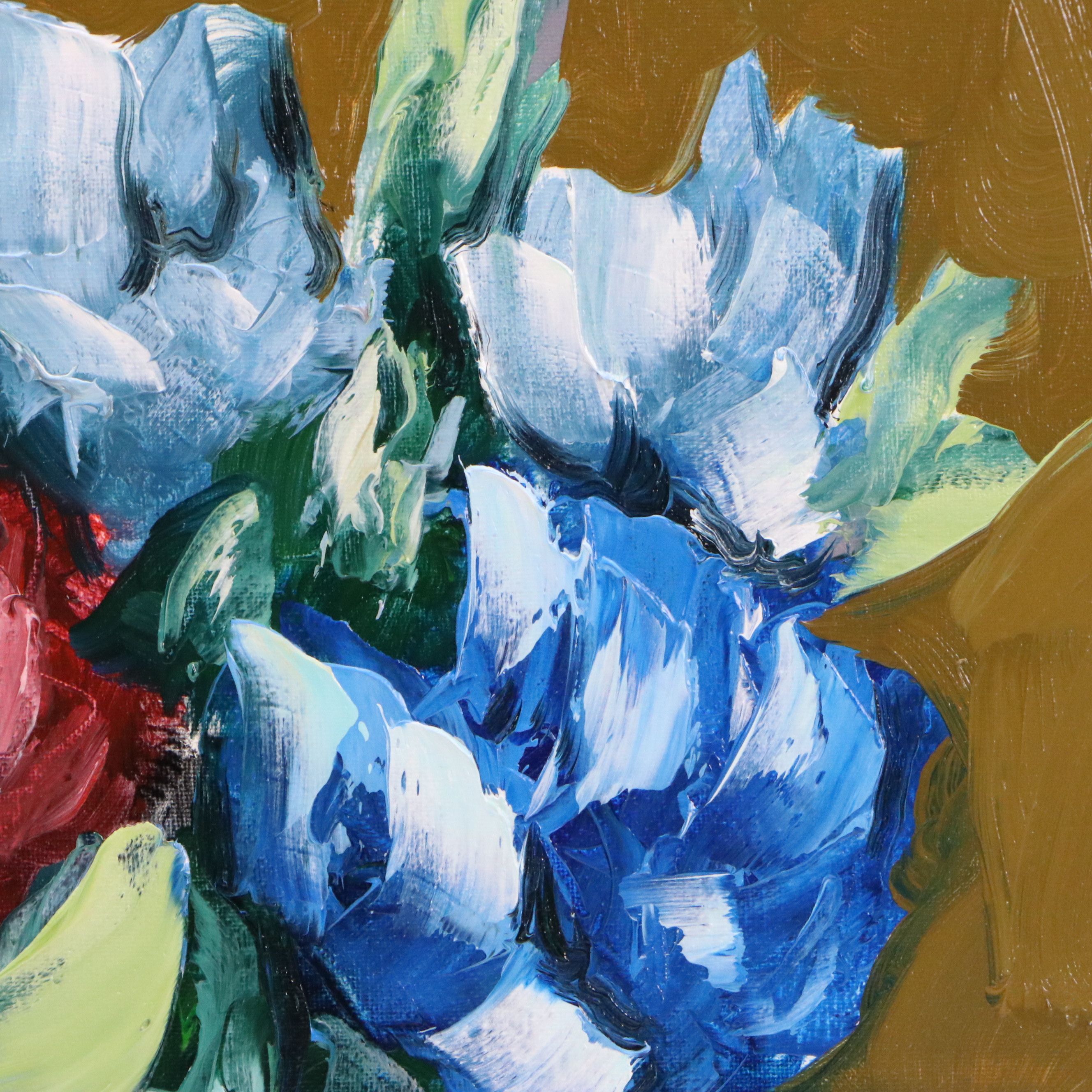 José M. Lima Floral Still Life Oil Painting, 2026