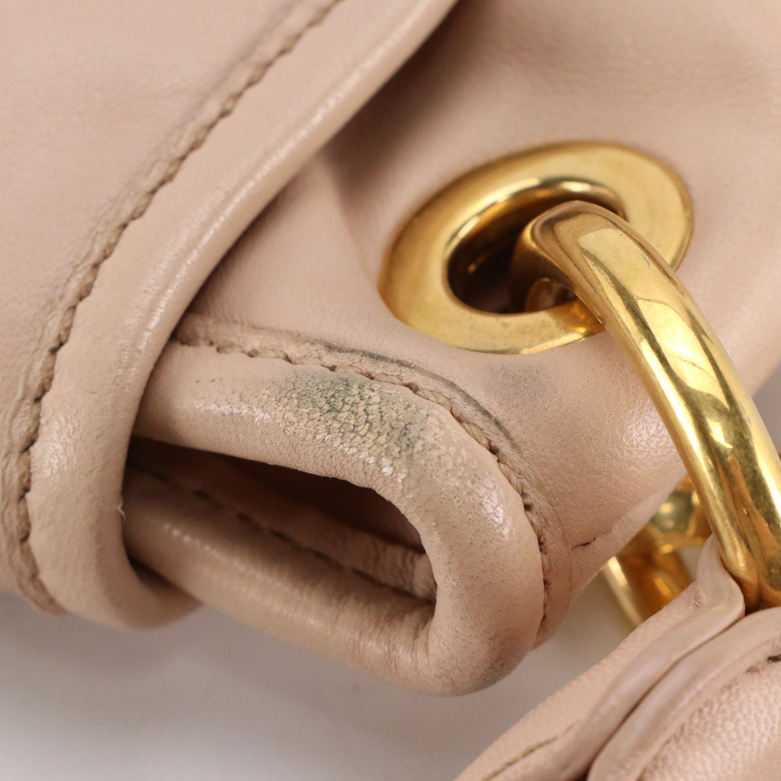 Miu Miu Coffer Hobo Braided Strap Two-Way Bag in Matelassé Calfskin Leather