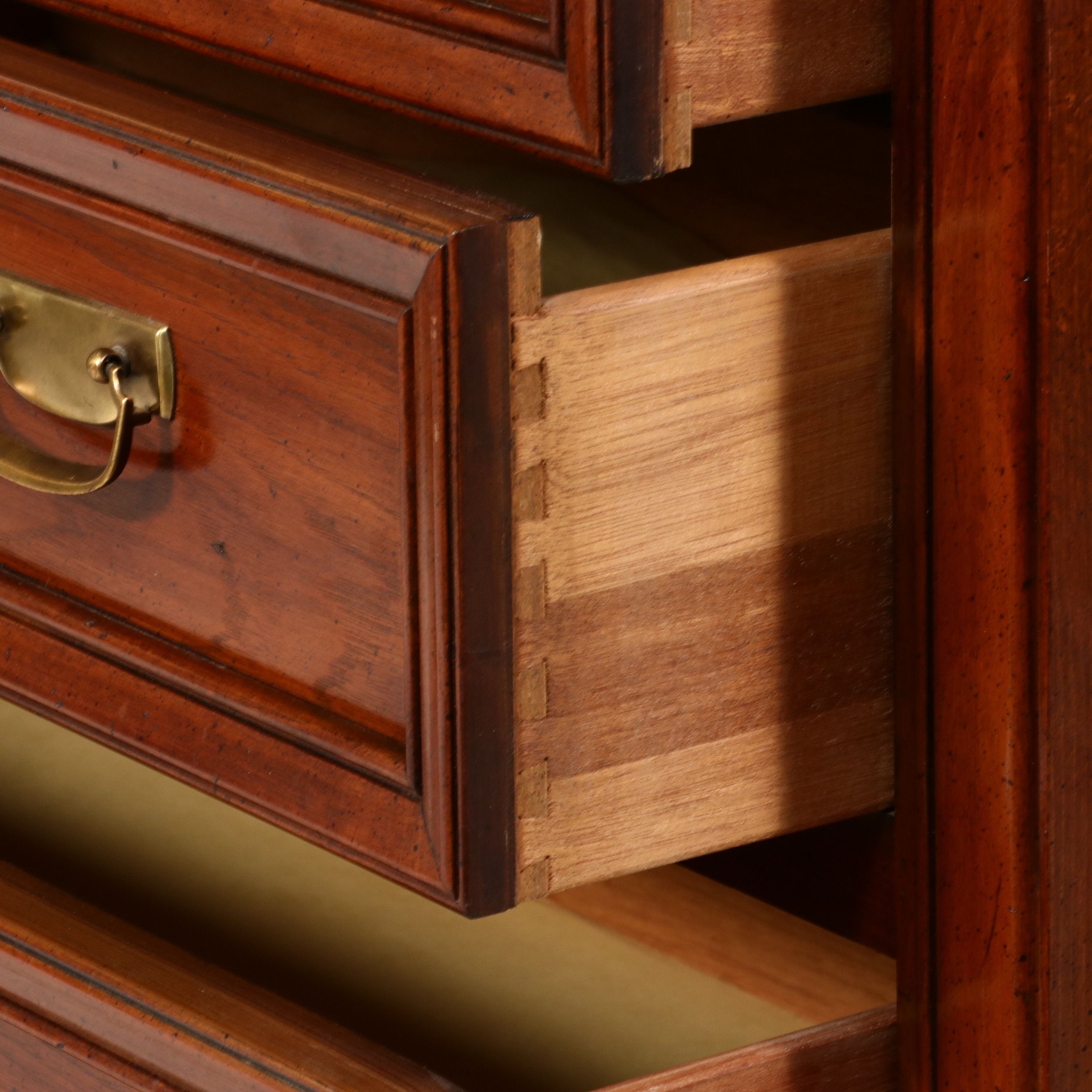 Huntley by Thomasville Campaign-Style Tall Chest of Drawers, Circa 1977