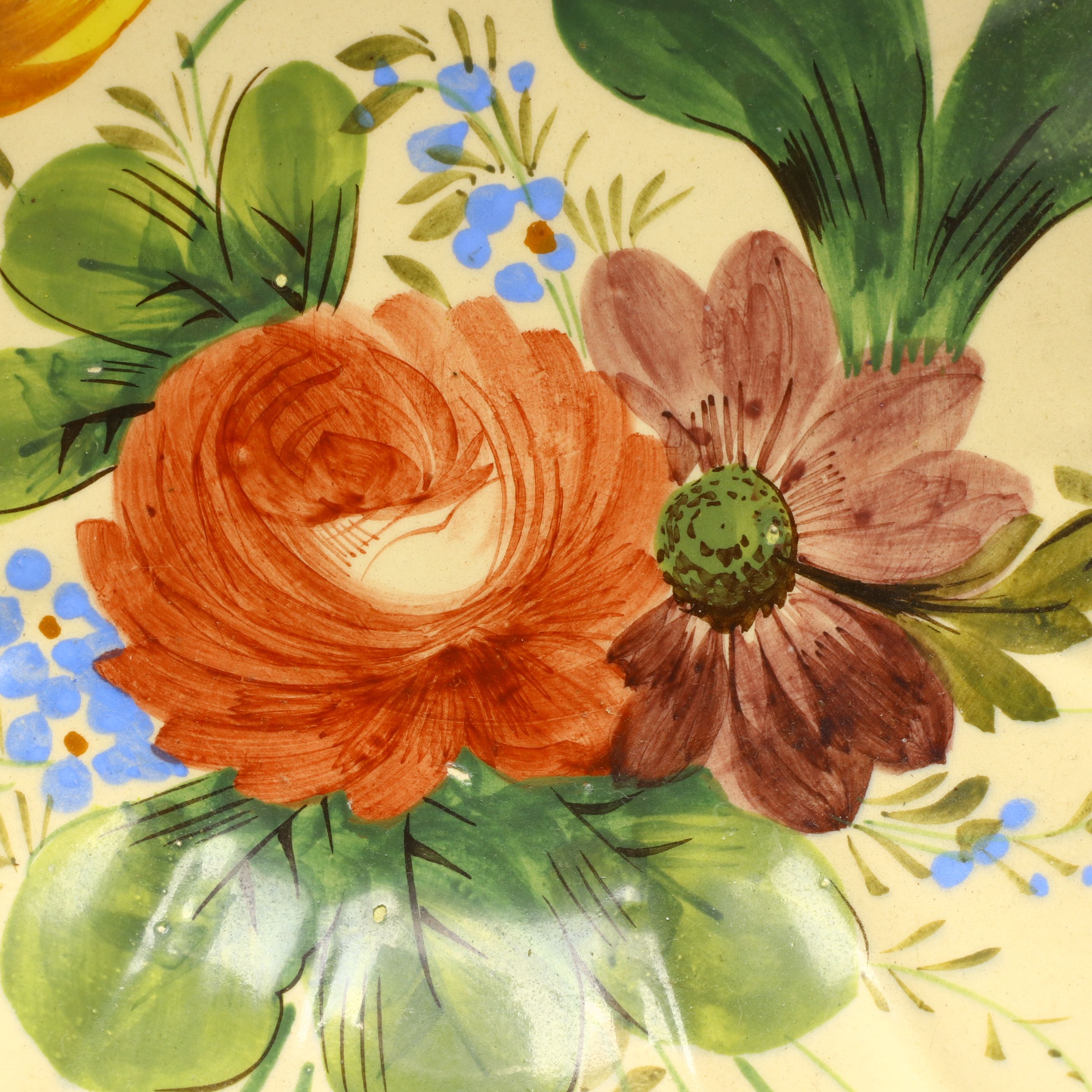 Italian Ceramic Pitcher and Lug Handled Bowl, Mid to Late 20th Century