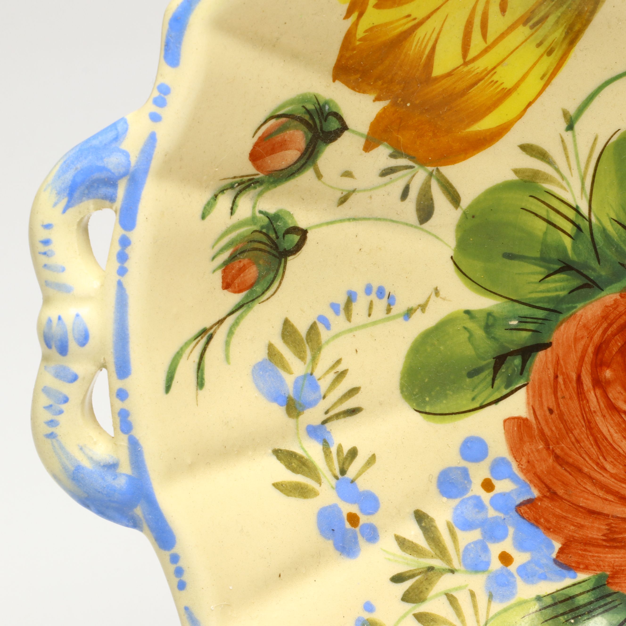 Italian Ceramic Pitcher and Lug Handled Bowl, Mid to Late 20th Century