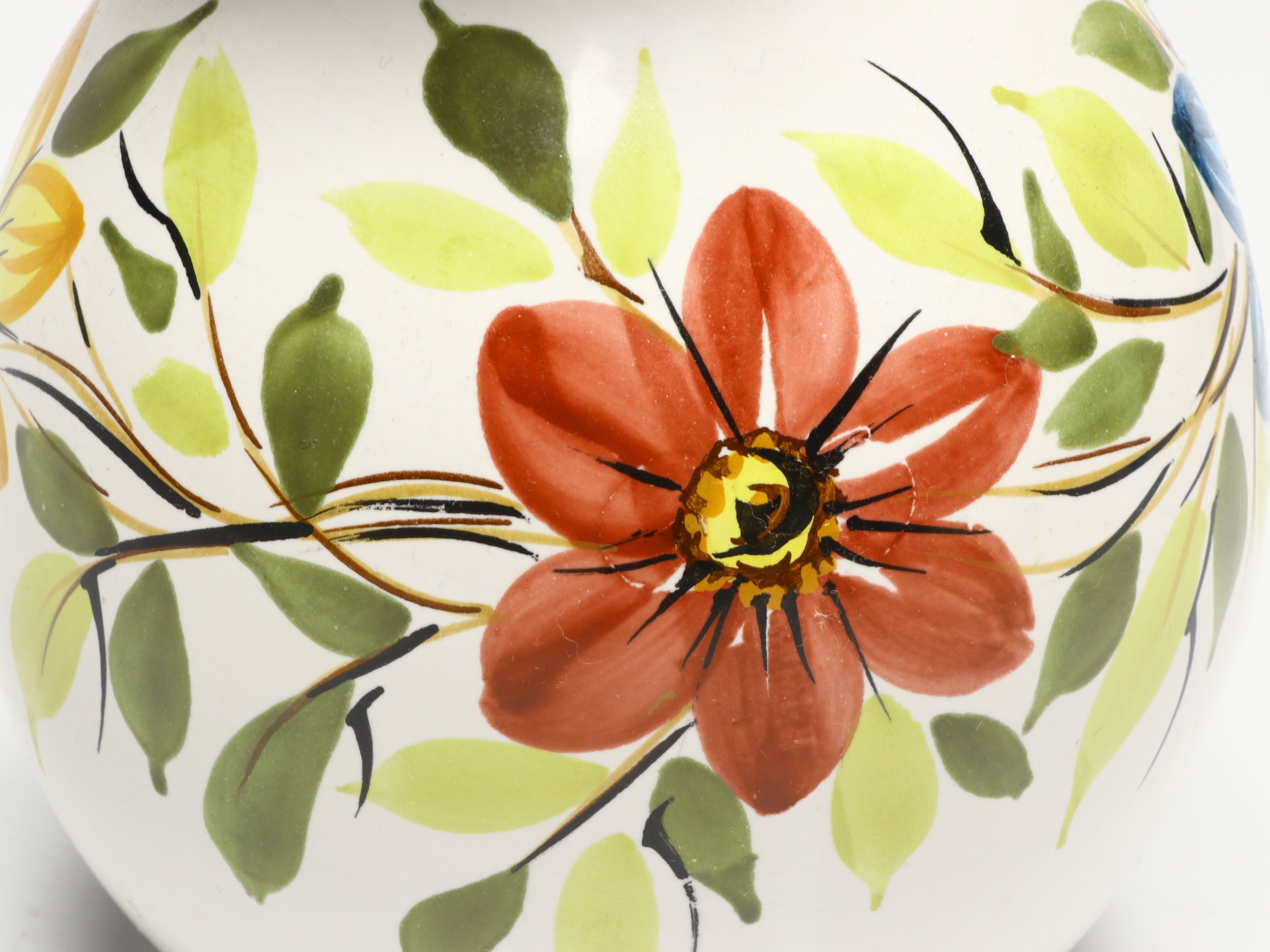 Italian Ceramic Pitcher and Lug Handled Bowl, Mid to Late 20th Century