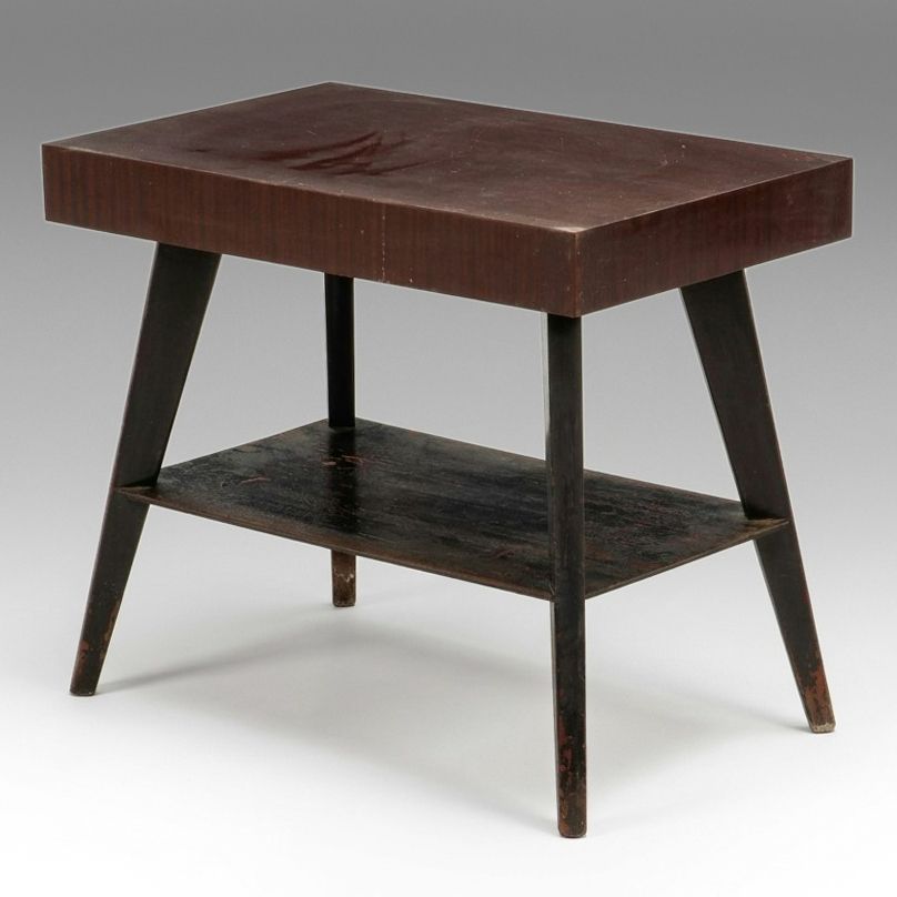 Mid Century Modern Mahogany Two-Tier Side Table, Mid-20th Century