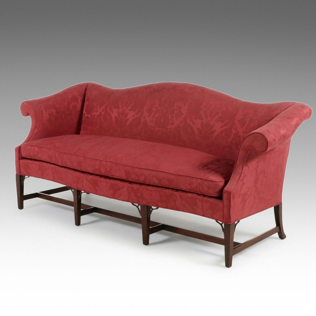 Hickory Chair Co. Chippendale Style Camelback Sofa