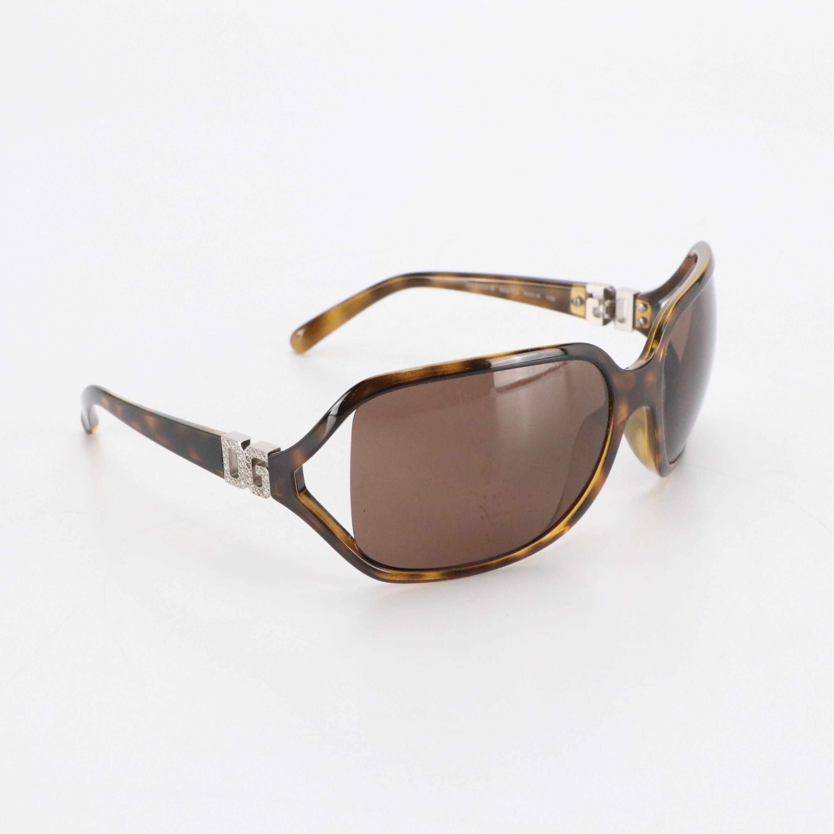 Dolce & Gabbana DG 6003-B 502/72 Havana Wrap Sunglasses in Case