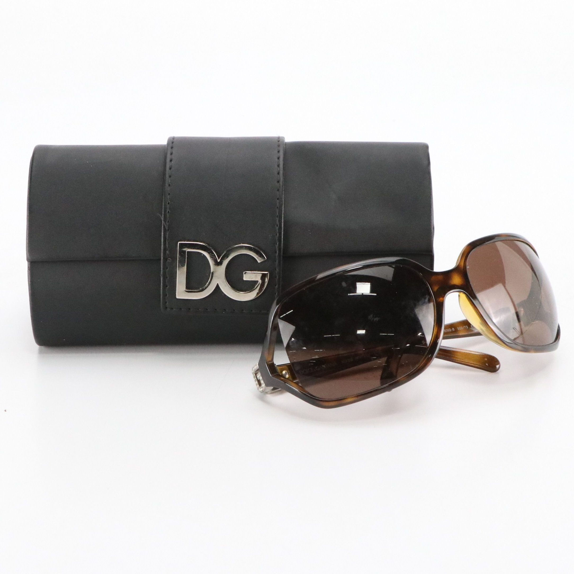Dolce & Gabbana DG 6003-B 502/72 Havana Wrap Sunglasses in Case