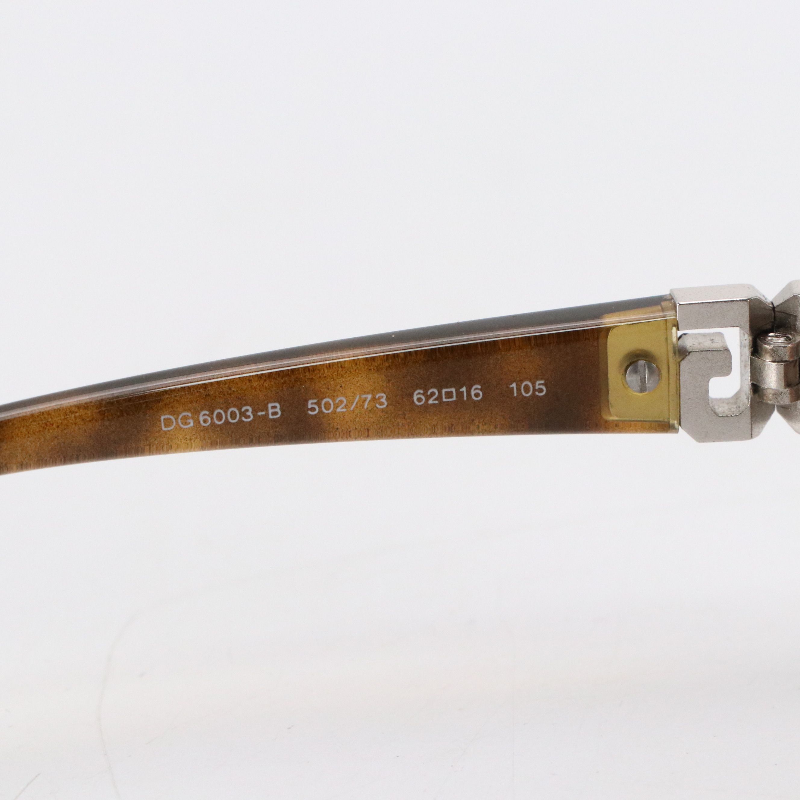 Dolce & Gabbana DG 6003-B 502/72 Havana Wrap Sunglasses in Case