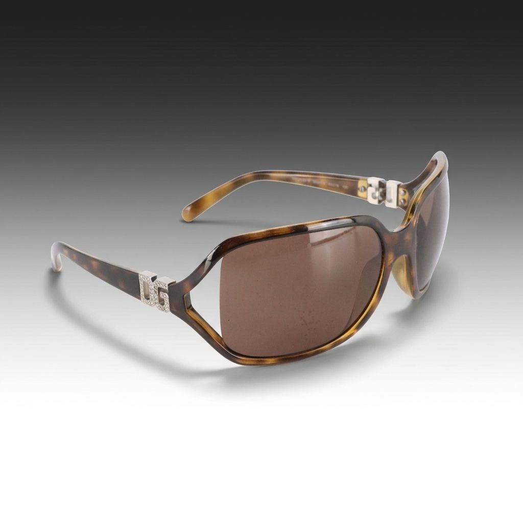 Dolce & Gabbana DG 6003-B 502/72 Havana Wrap Sunglasses in Case