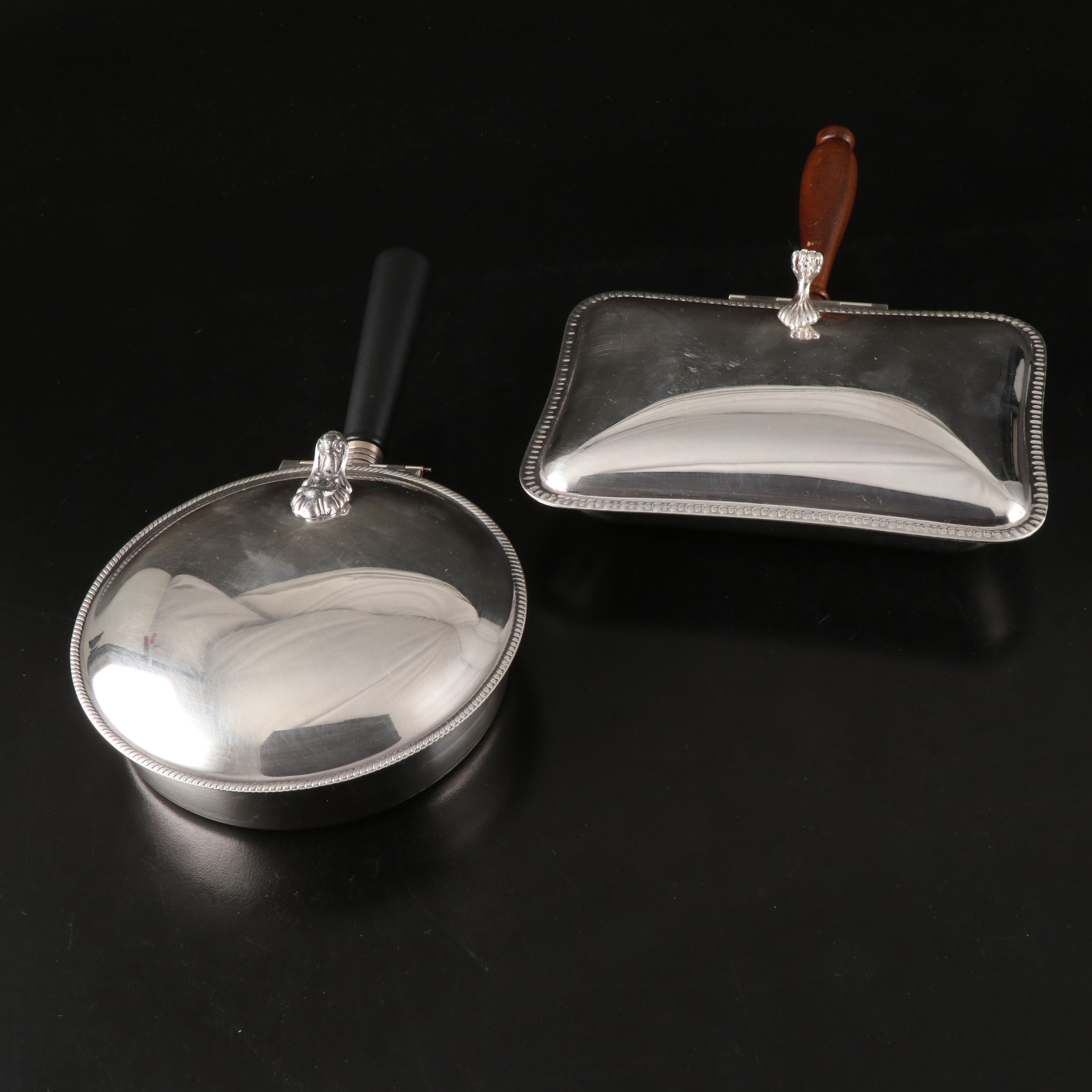 Intl. Silver "Ambassador" Salt and Pepper Set with More Silver Plate Serveware