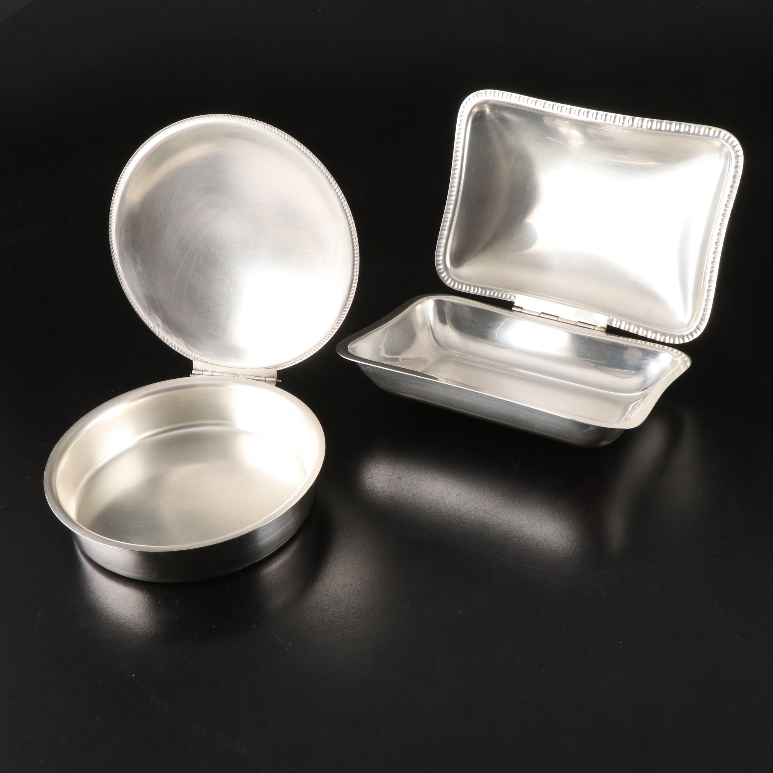 Intl. Silver "Ambassador" Salt and Pepper Set with More Silver Plate Serveware