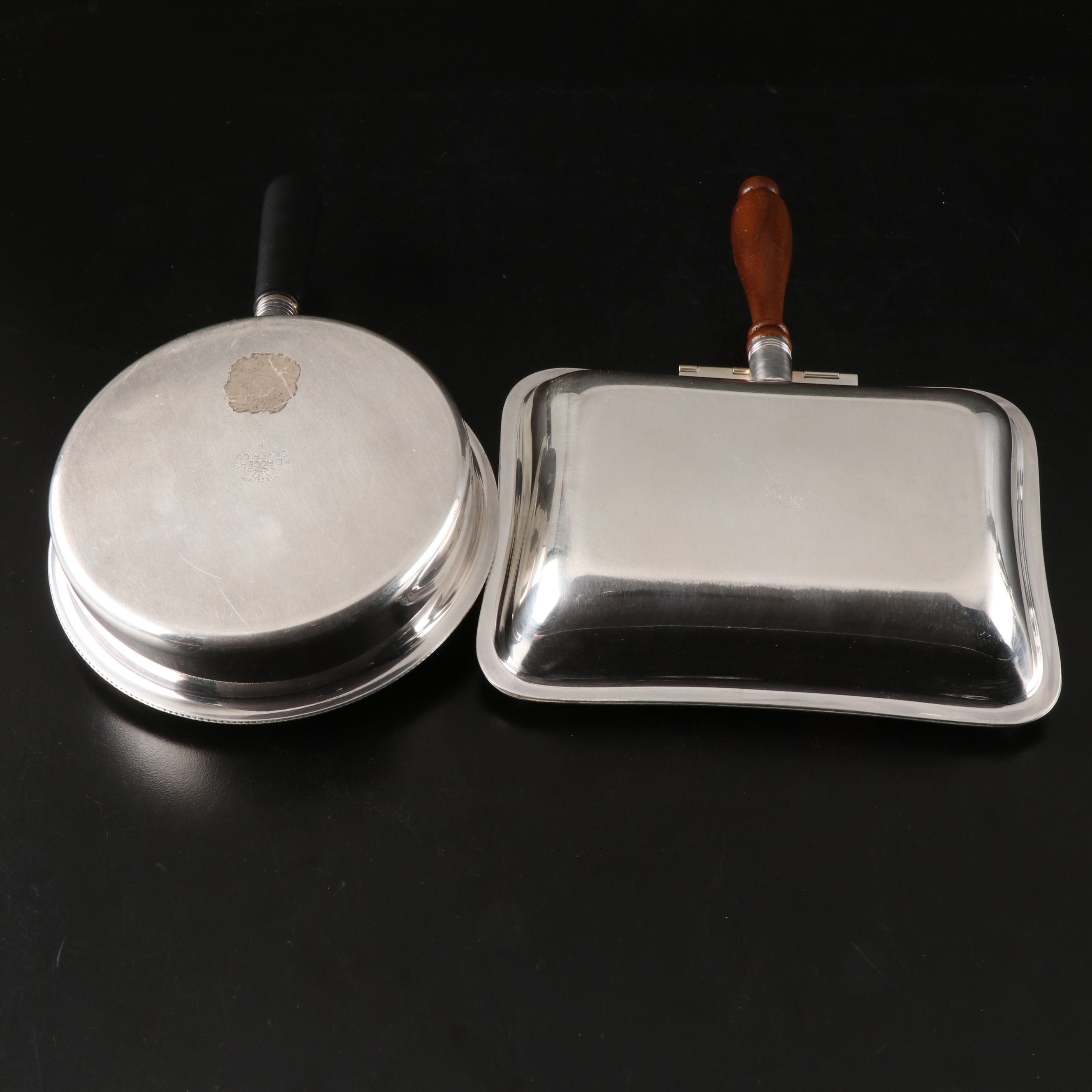 Intl. Silver "Ambassador" Salt and Pepper Set with More Silver Plate Serveware