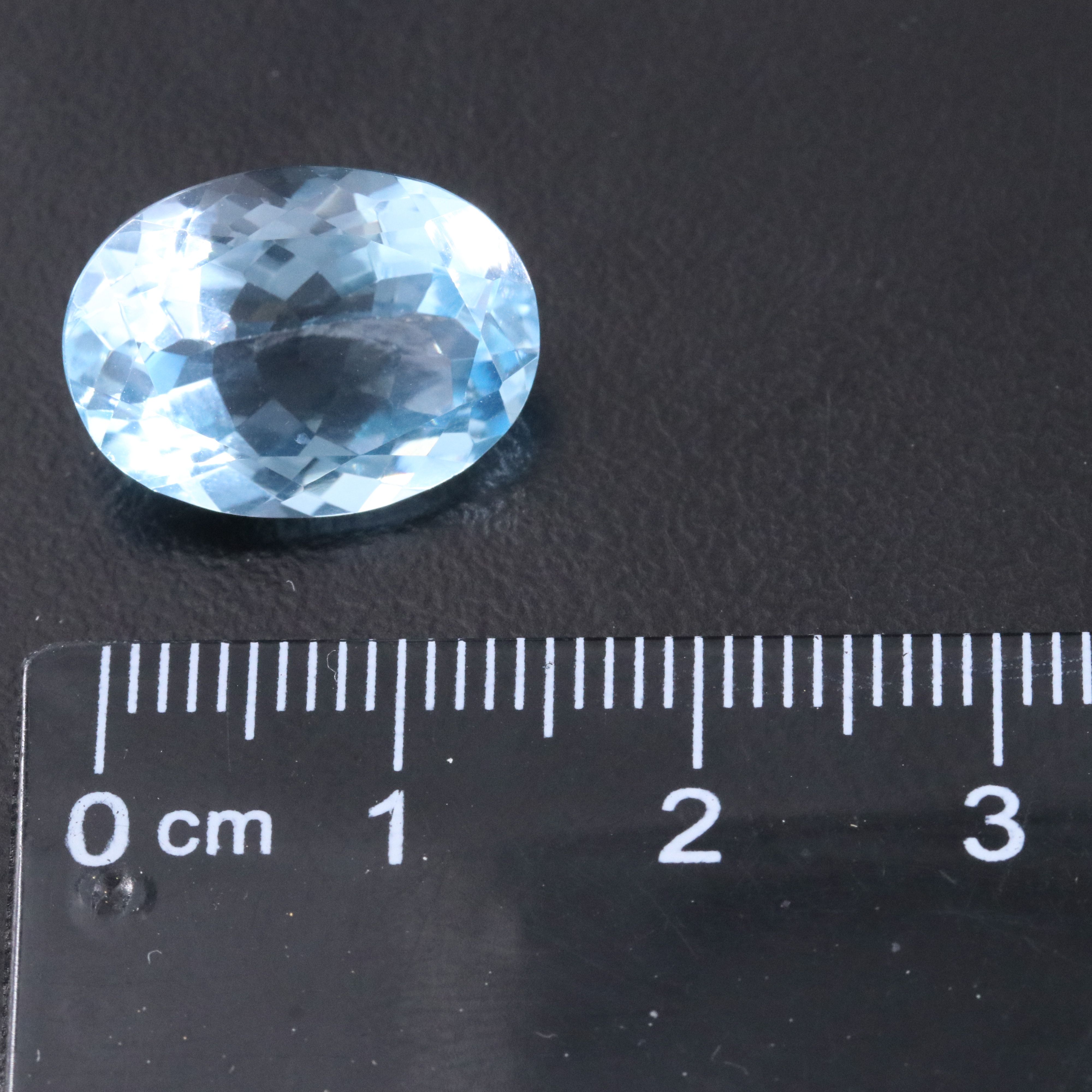 Loose 11.57 CT Swiss Blue Topaz