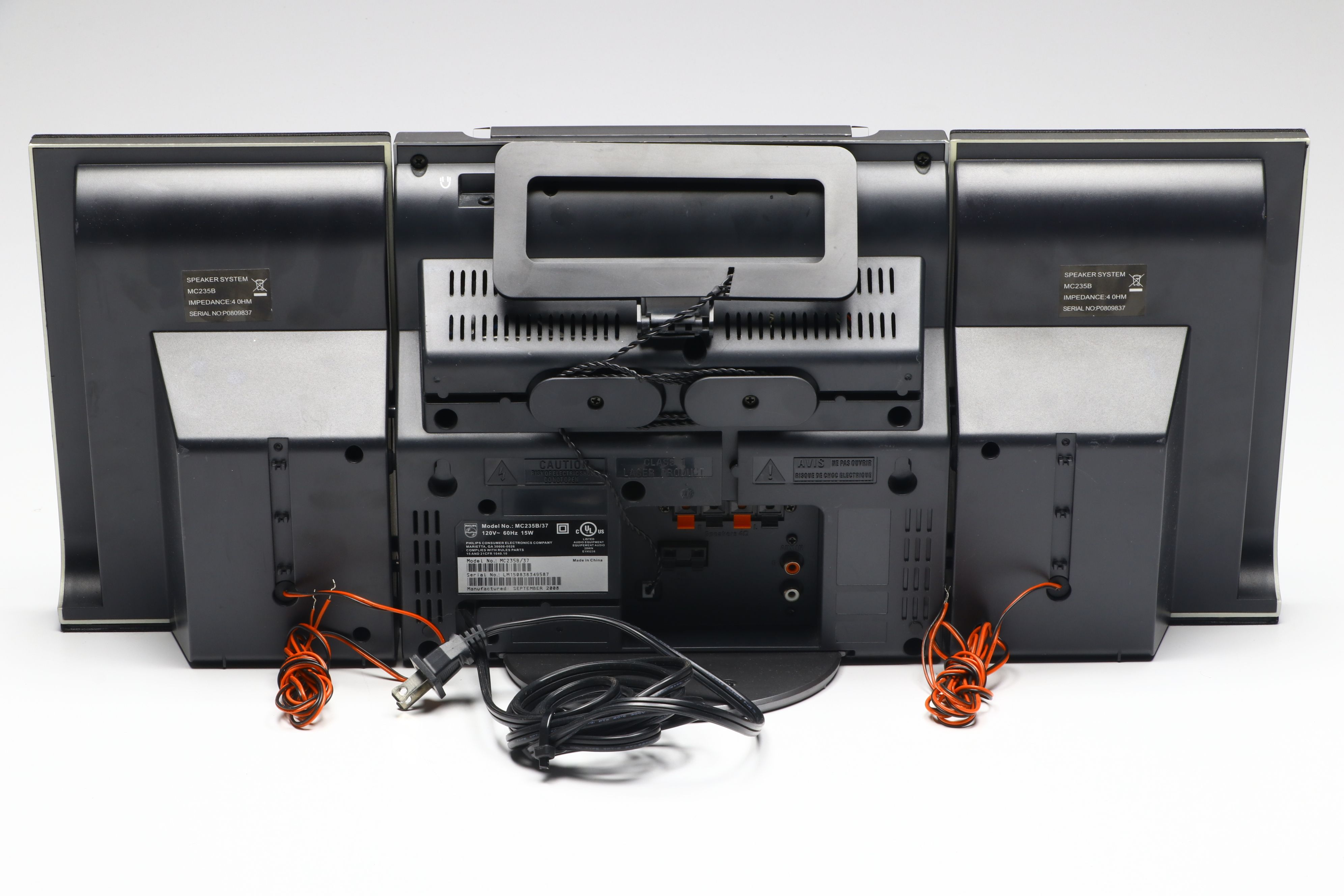 Philips Micro System MC235B CD Player with Stereo Speakers, 2008