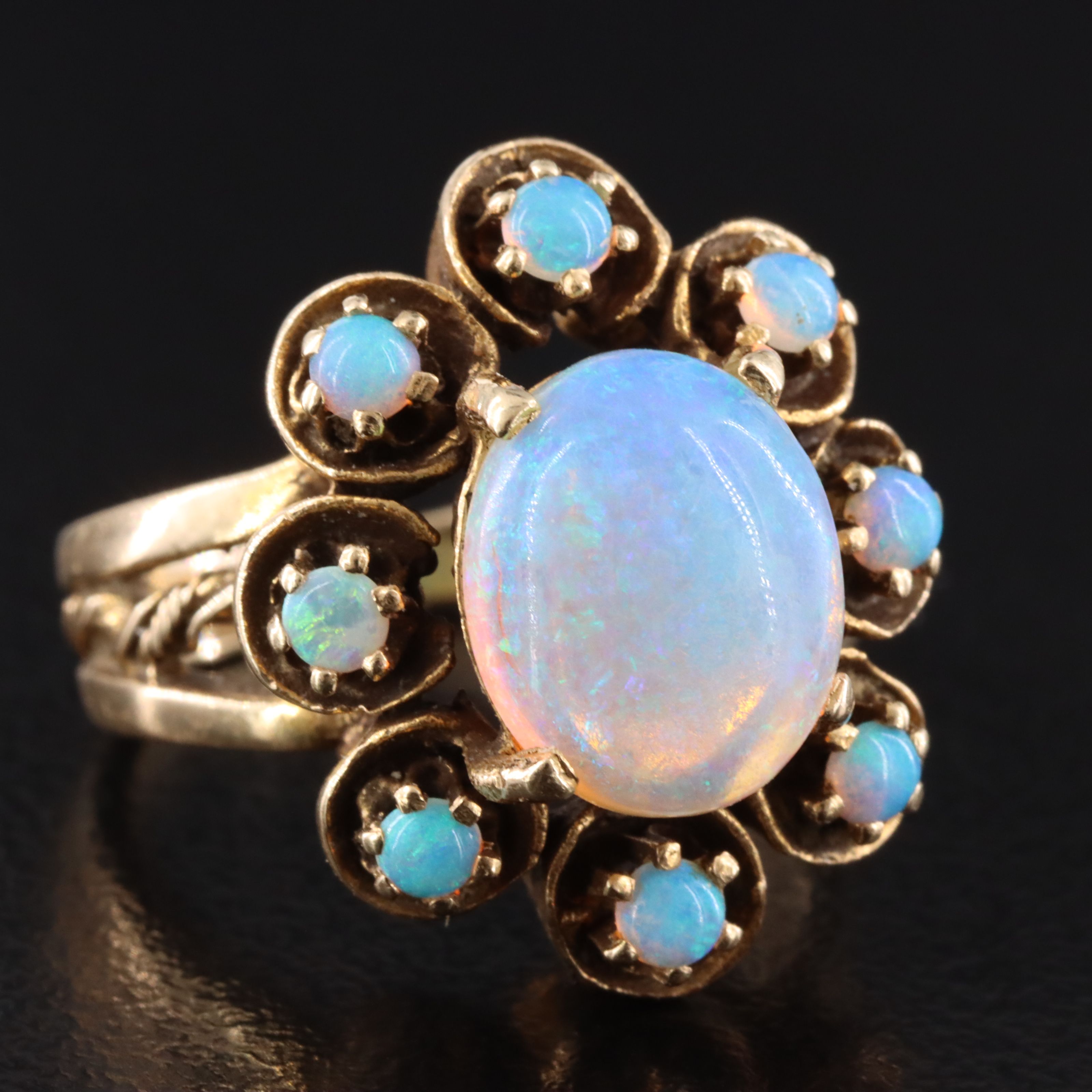 1930s 14K Opal Ring