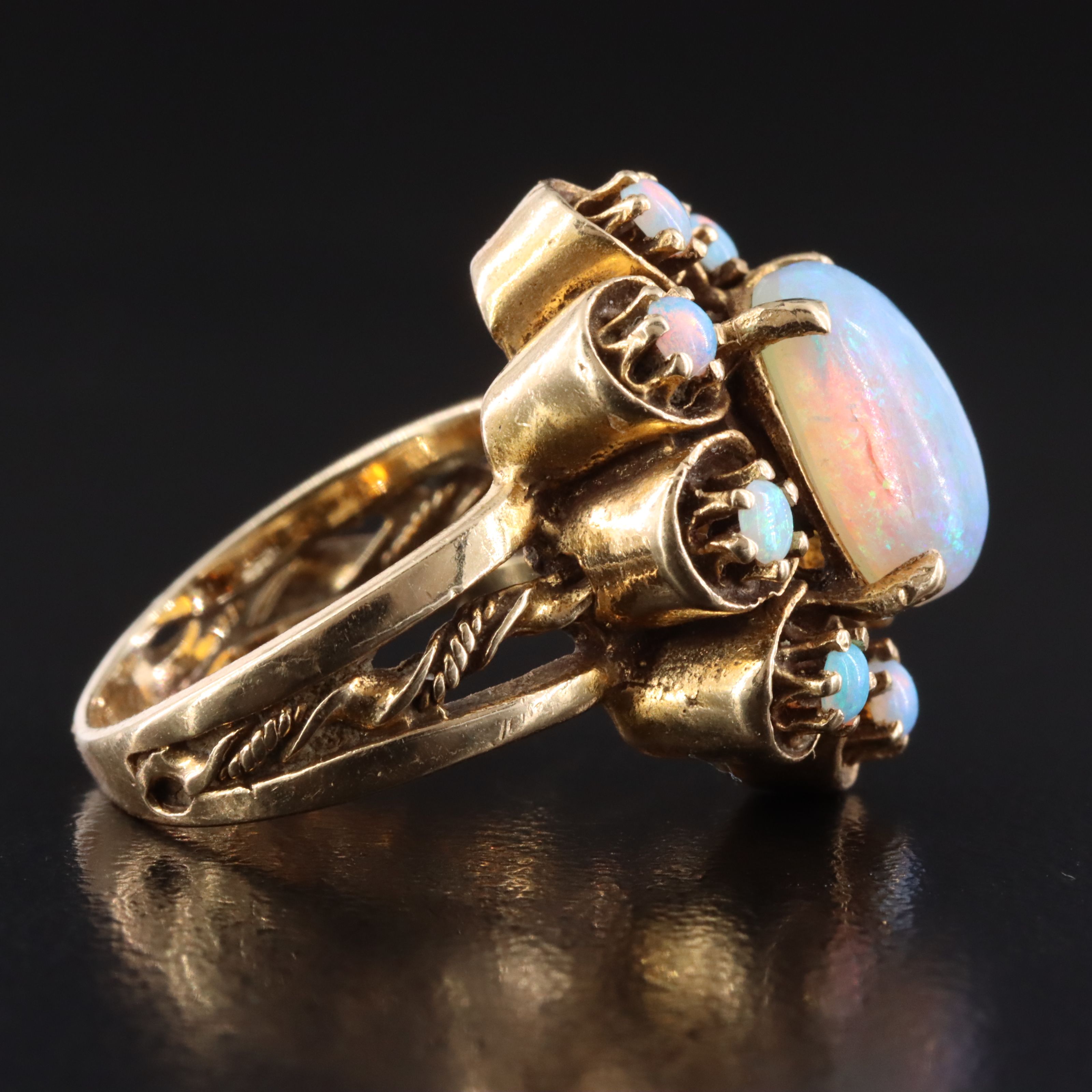 1930s 14K Opal Ring