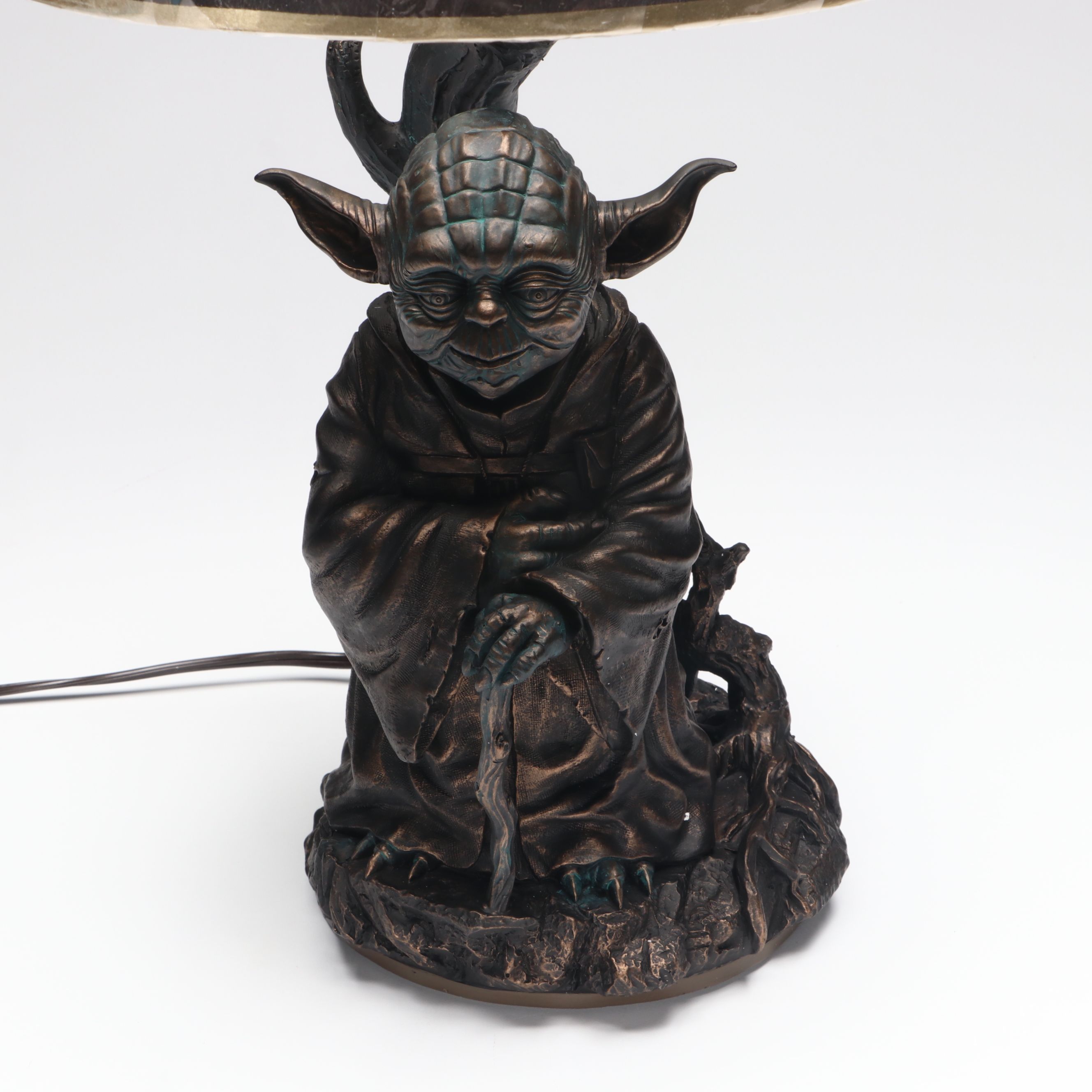 Bradex Star Wars "Jedi Master Yoda" Resin Lamp with Custom Drum Shade