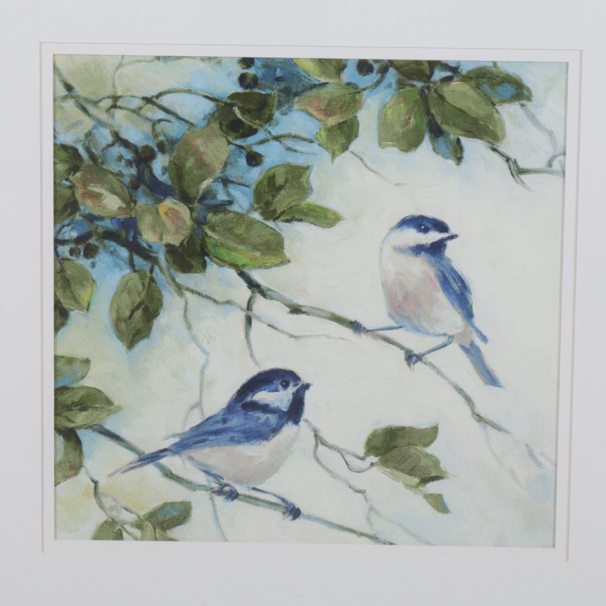 Avian Motif Giclées Including Goldcrests and Chickadees, Early 21st Century