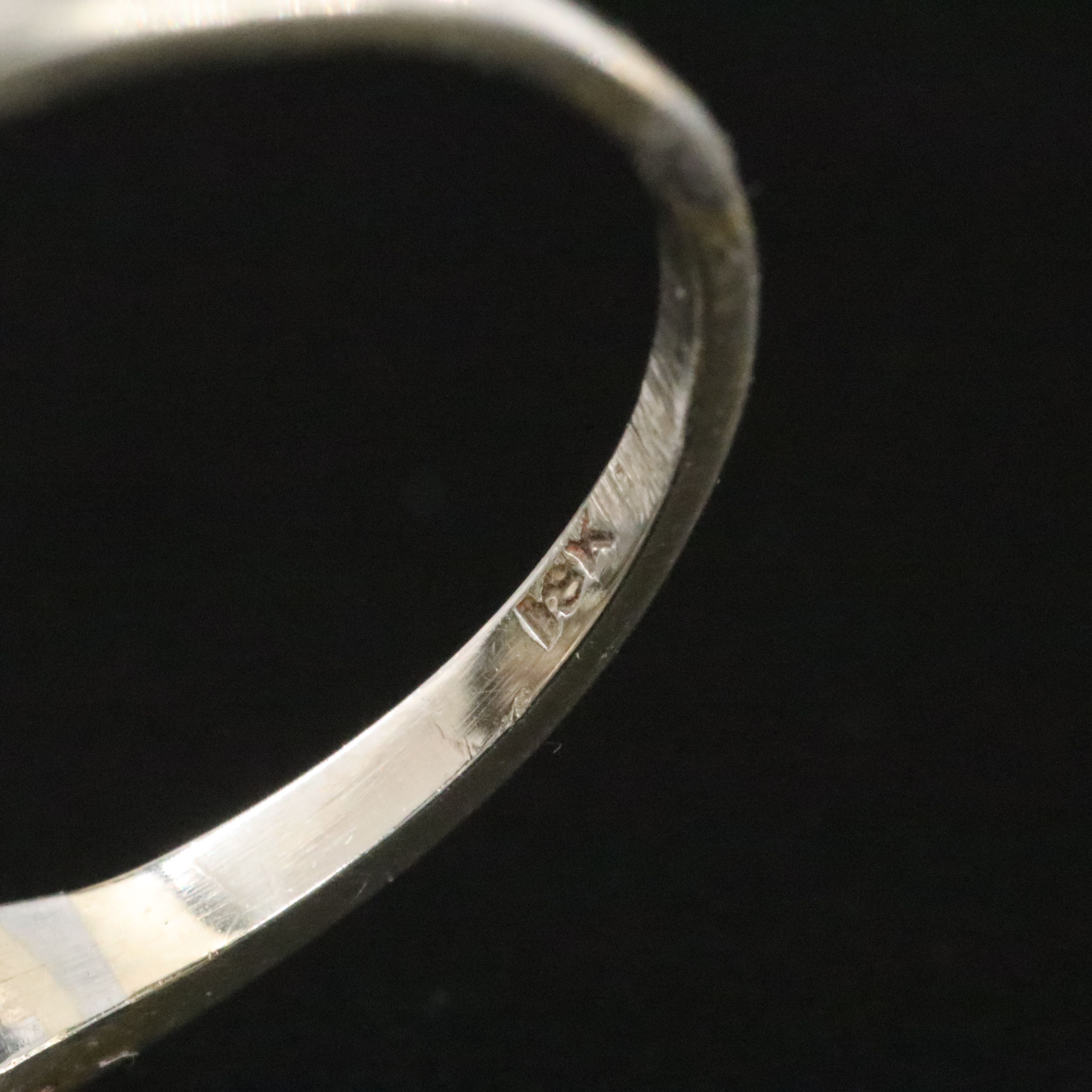 Art Deco Flyer Bros. 18K 0.67 CTW Diamond and Green Glass Pointer Ring