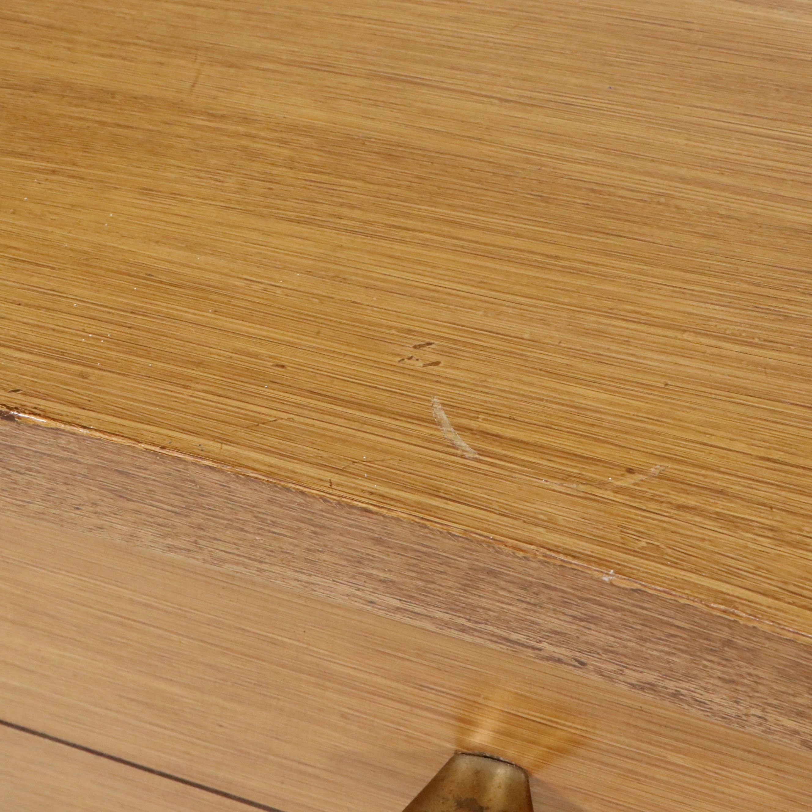 L.A. Period Furniture "Starline" Blonde Birch Lowboy Dresser, 1950s