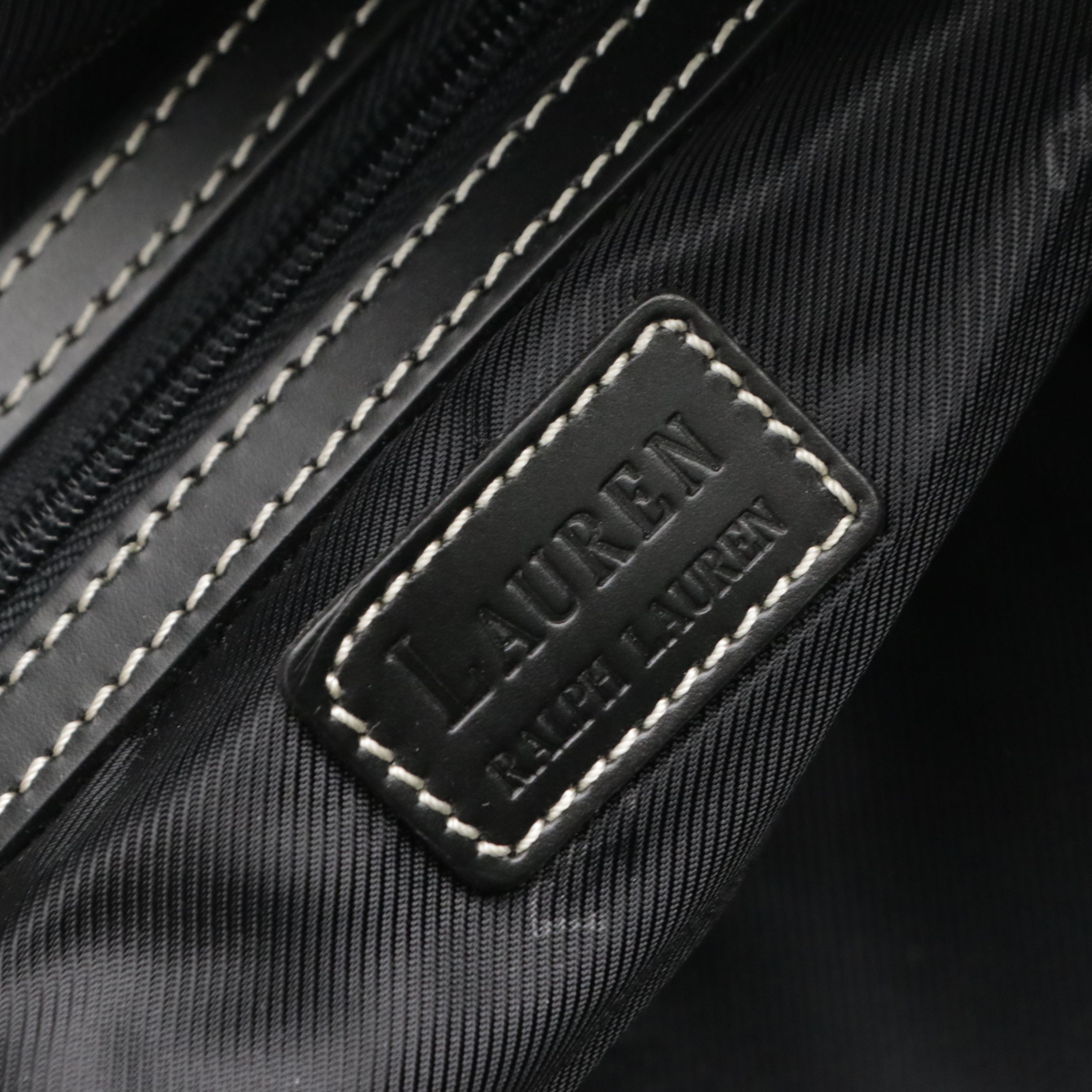 Lauren Ralph Lauren Wheeled Weekender Luggage and Shoulder Bag in Canvas/Leather