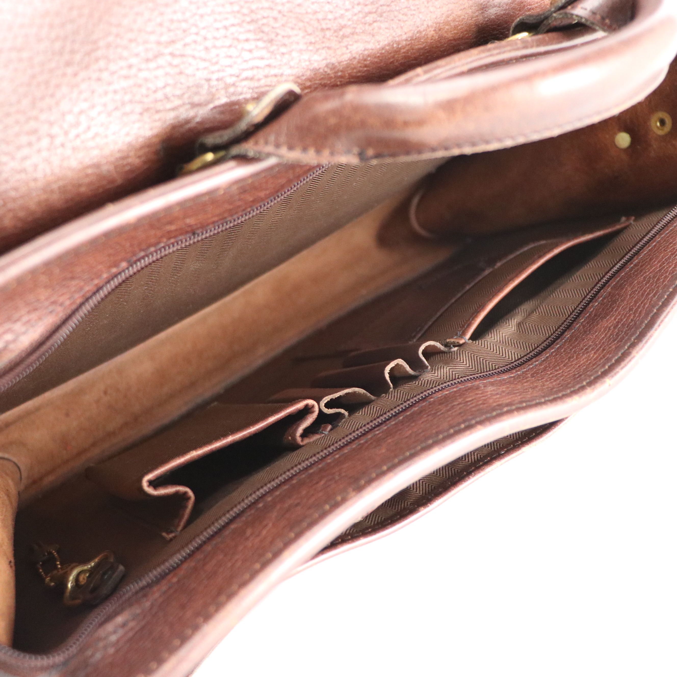 Jack Georges, Aston and Schlesinger Leather Two-Way Business Messenger Bags