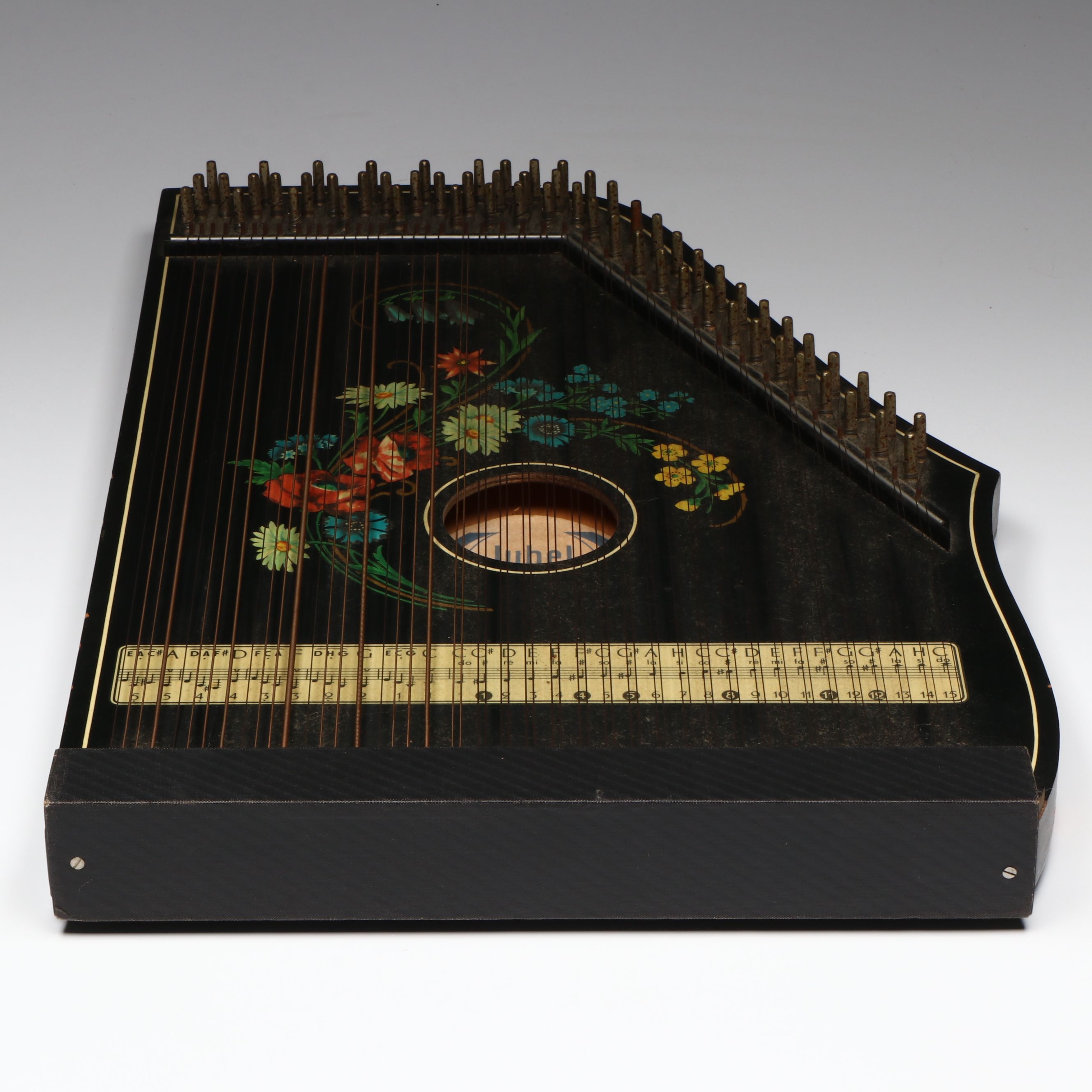 Jubel Töne German Salon Harfe Zither, Late 20th Century