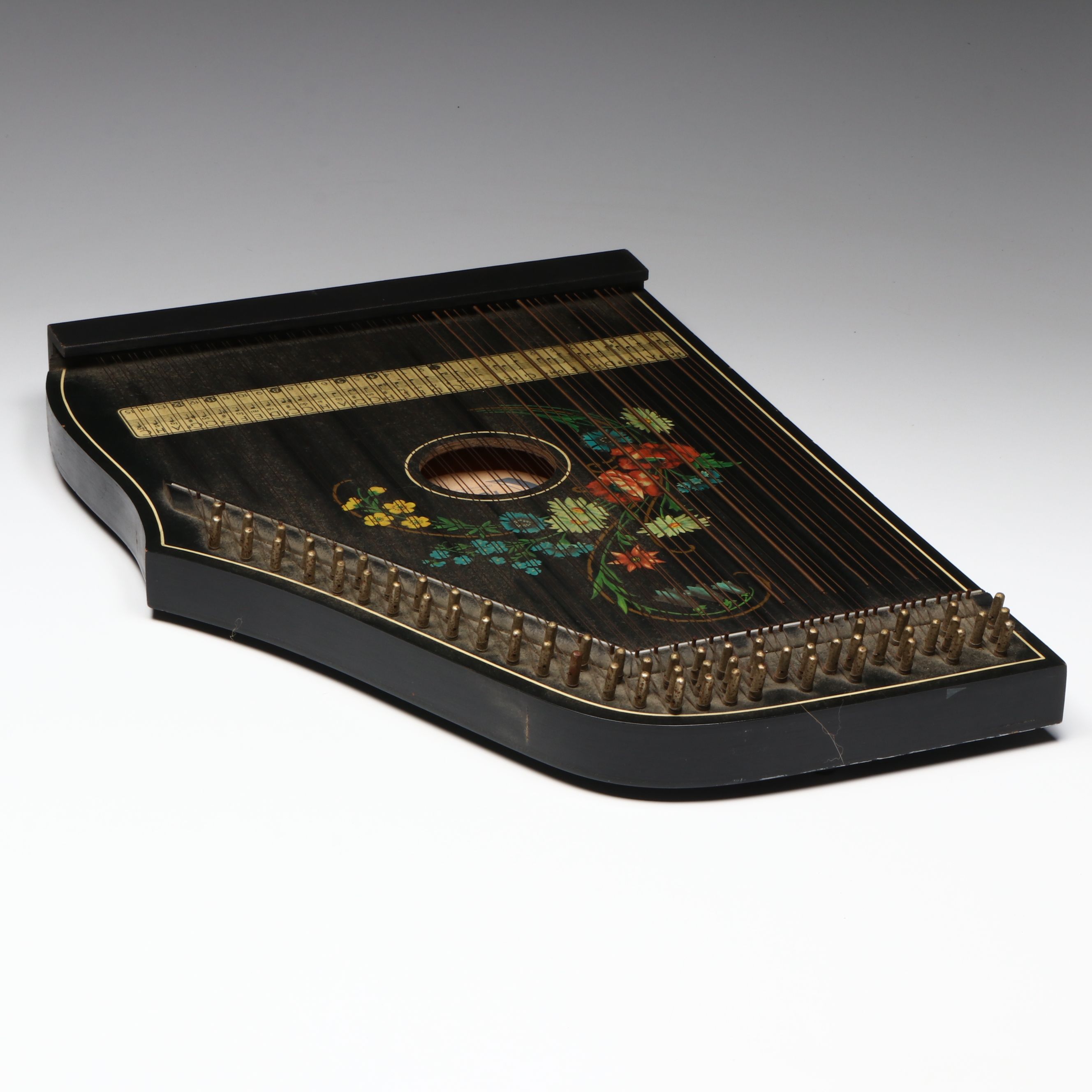 Jubel Töne German Salon Harfe Zither, Late 20th Century