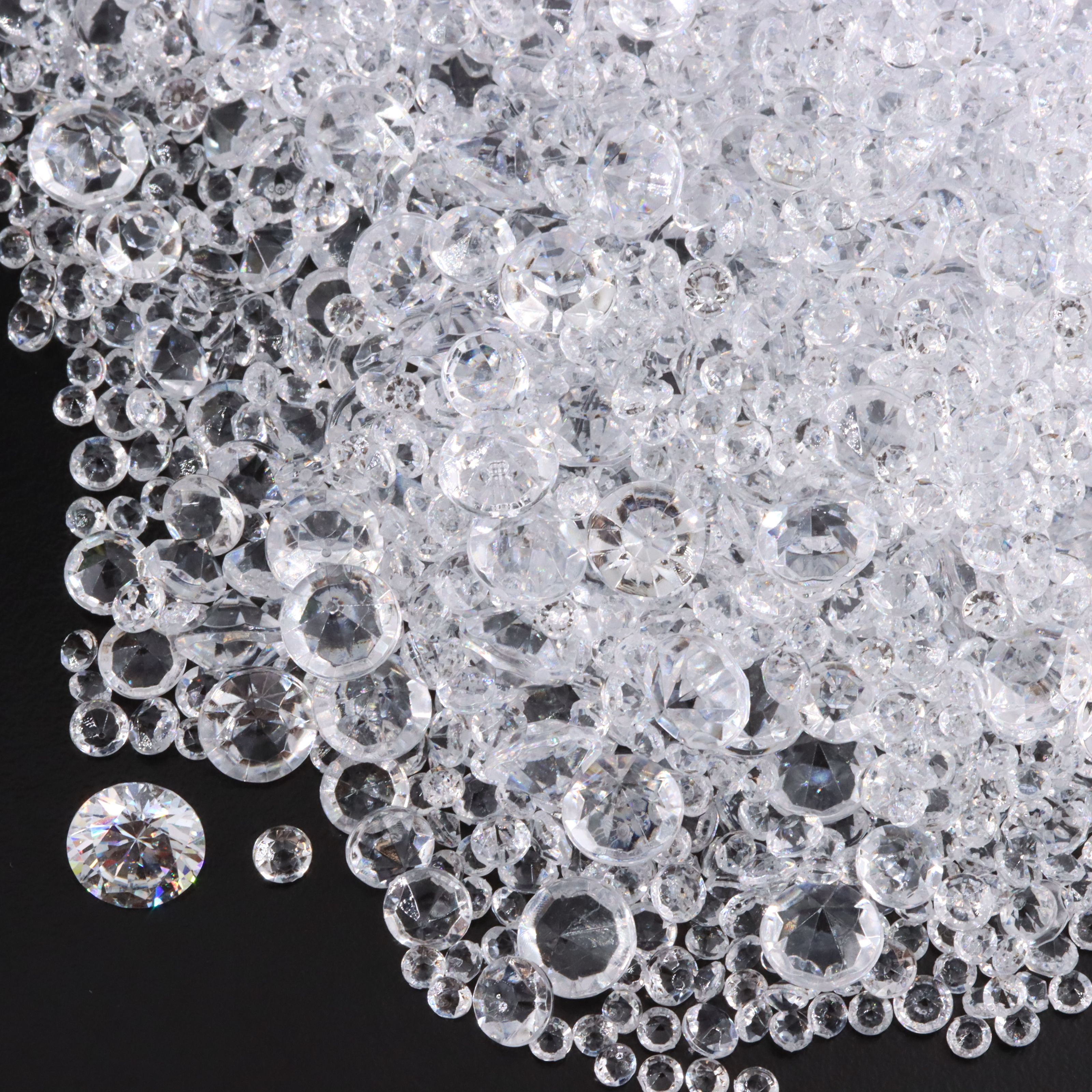 Loose Colorless and Colored Stone Imitations and CZ