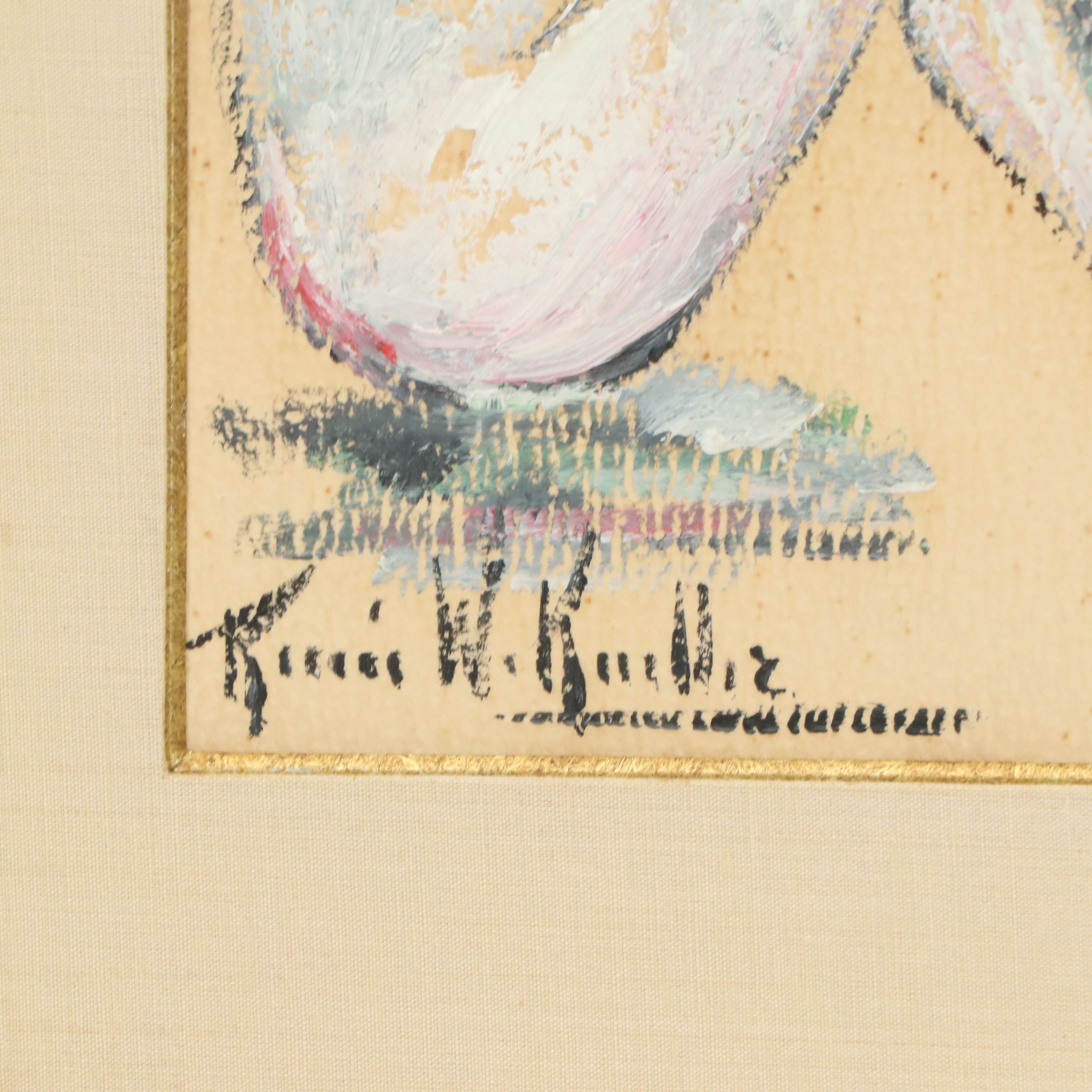 Renée Keuller Gouache Sketches of Figures, 20th Century