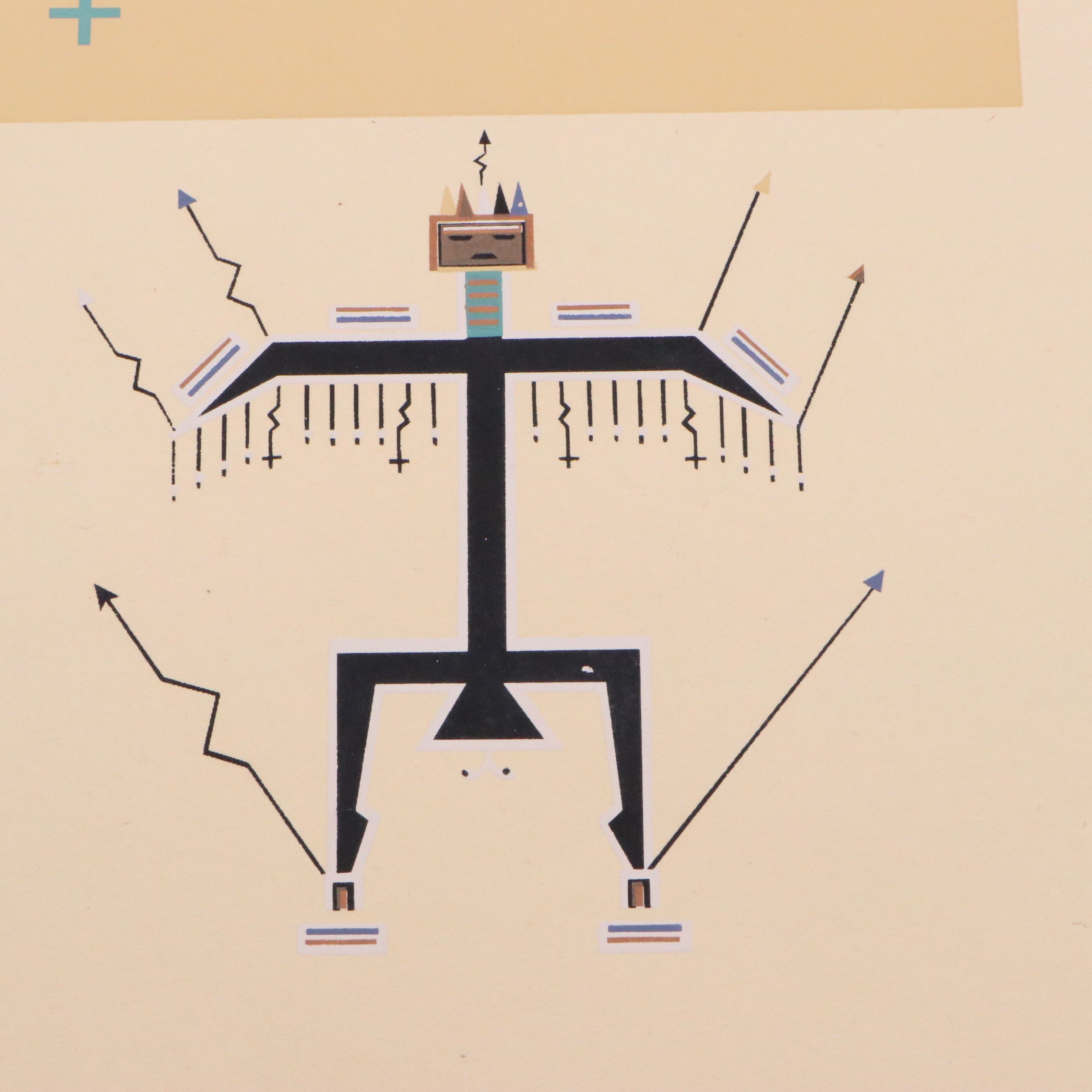 Navajo Serigraph Portfolio "Where the Two Came to Their Father," 1943