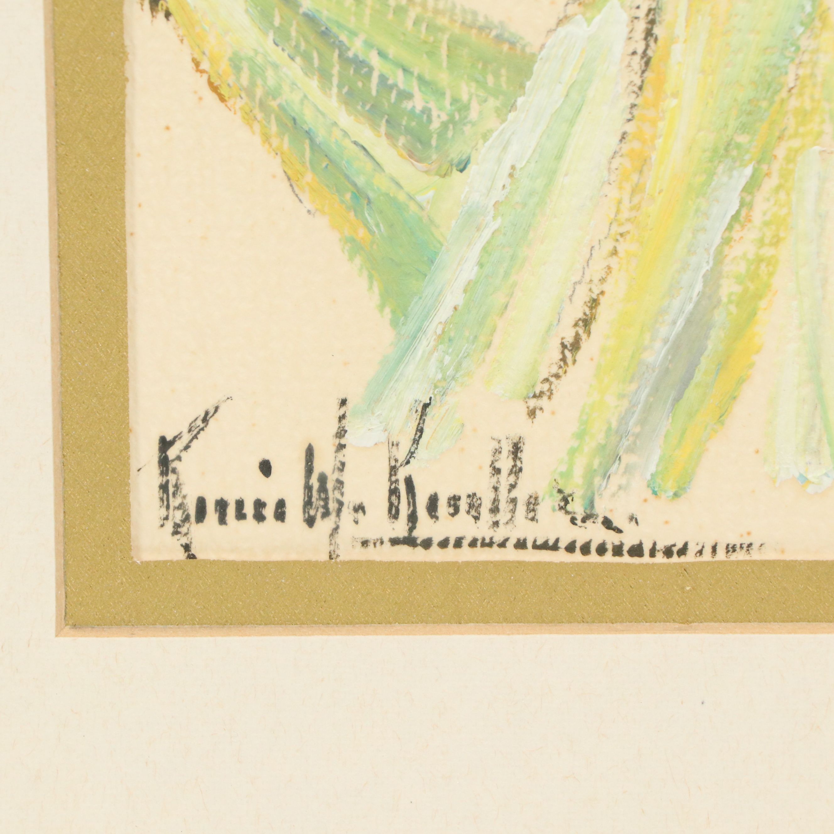 Renée Keuller Gouache Sketches of Figures, 20th Century