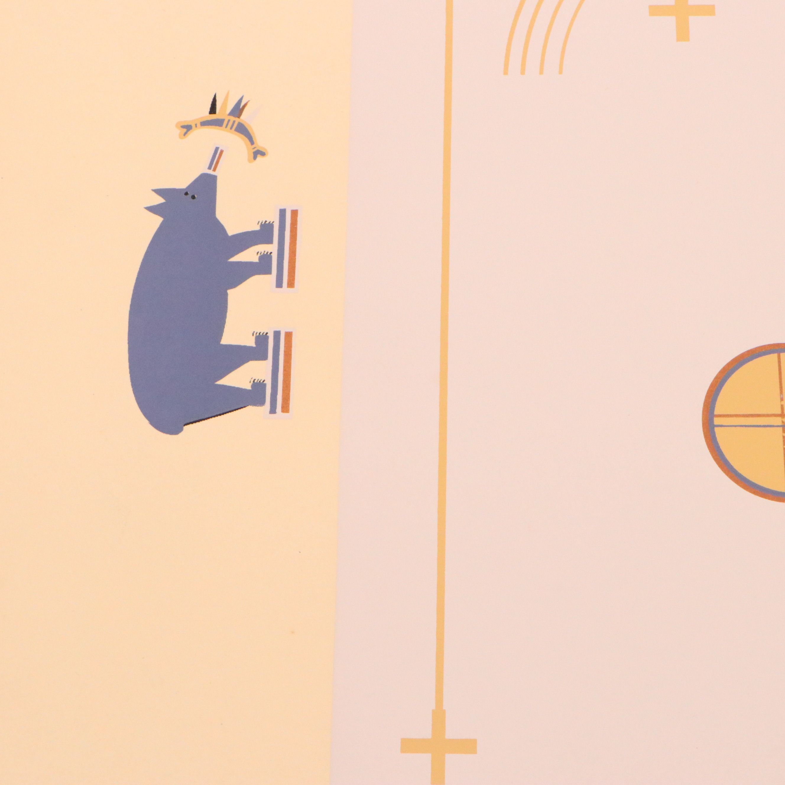 Navajo Serigraph Portfolio "Where the Two Came to Their Father," 1943