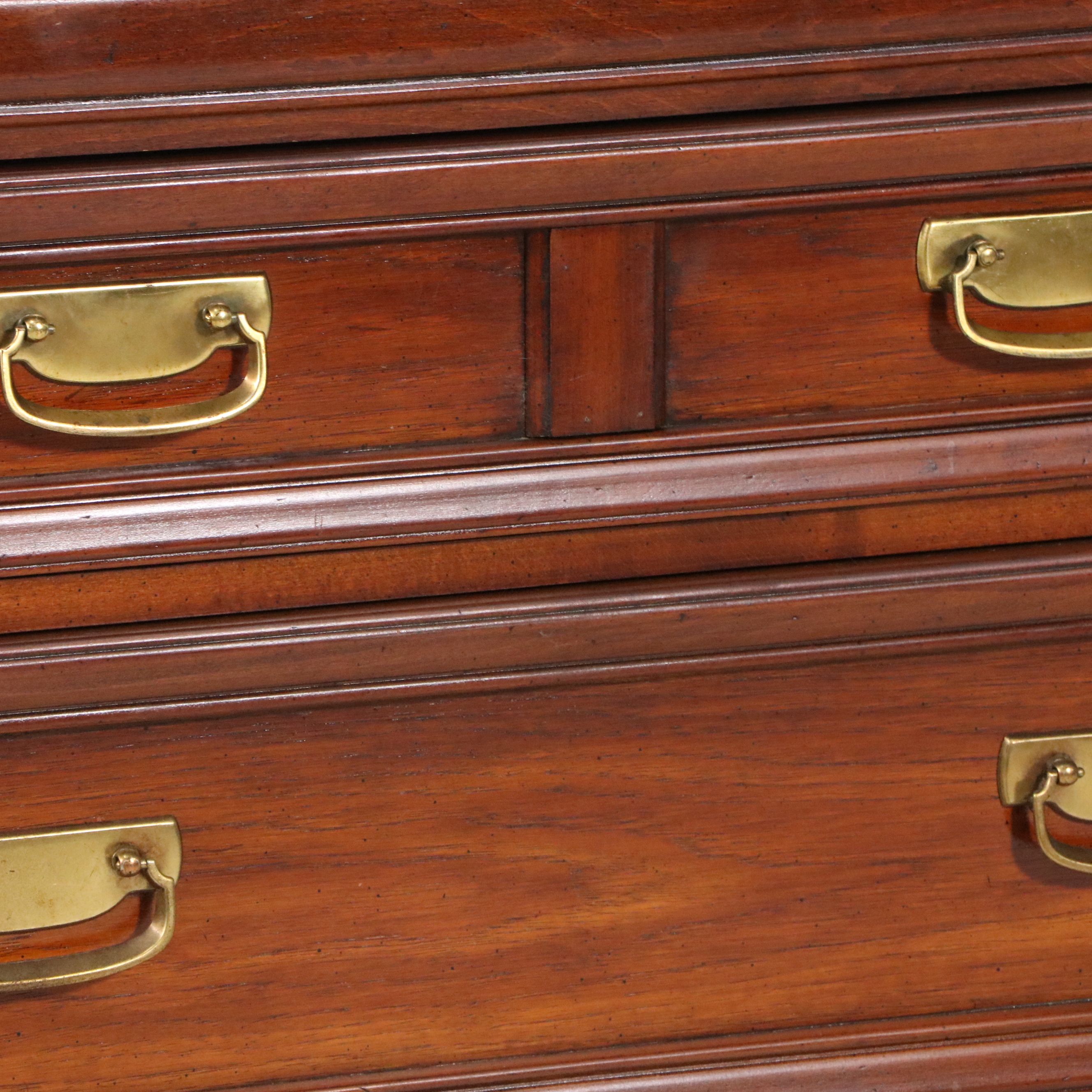 Huntley by Thomasville Campaign-Style Dresser and Mirror, 1977