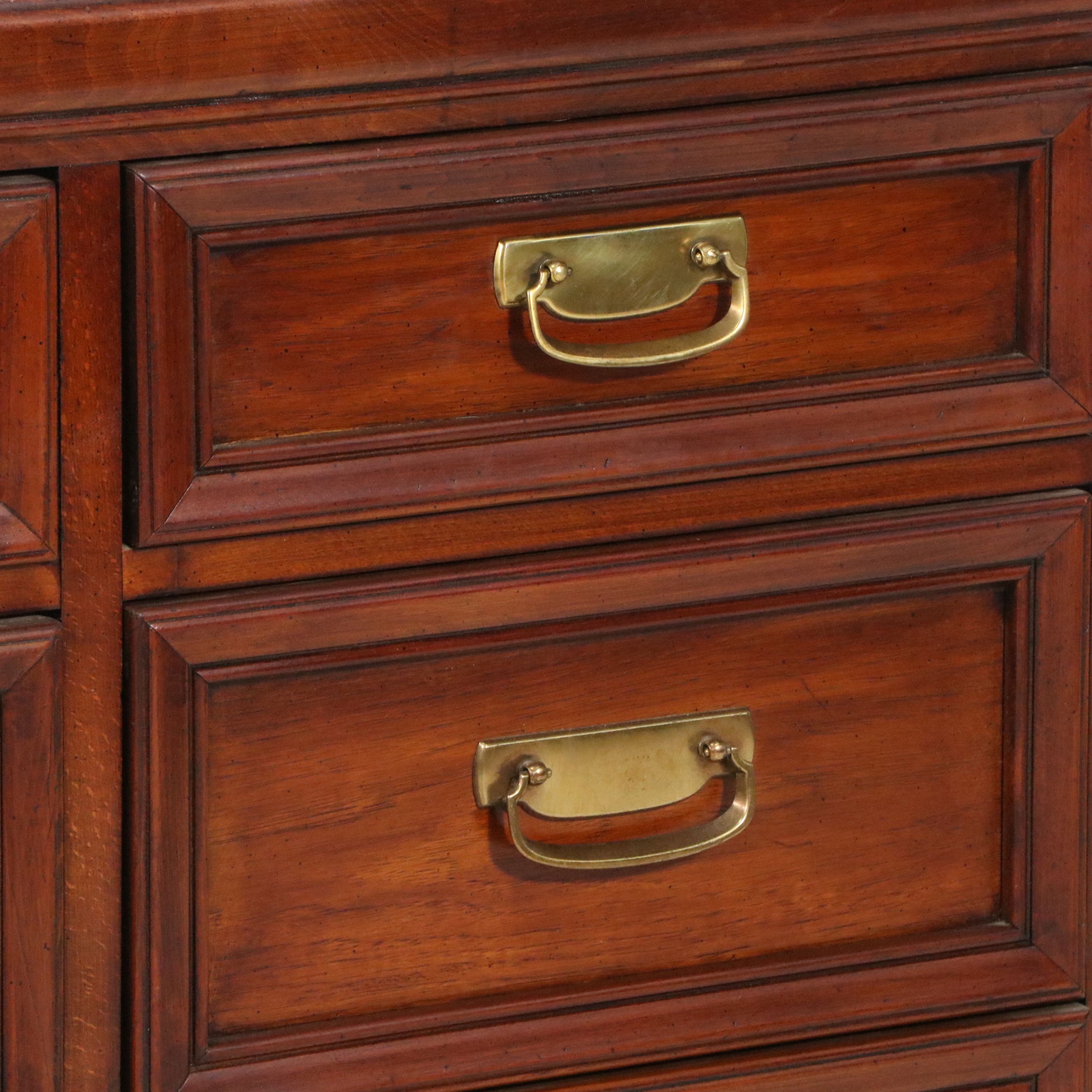 Huntley by Thomasville Campaign-Style Dresser and Mirror, 1977