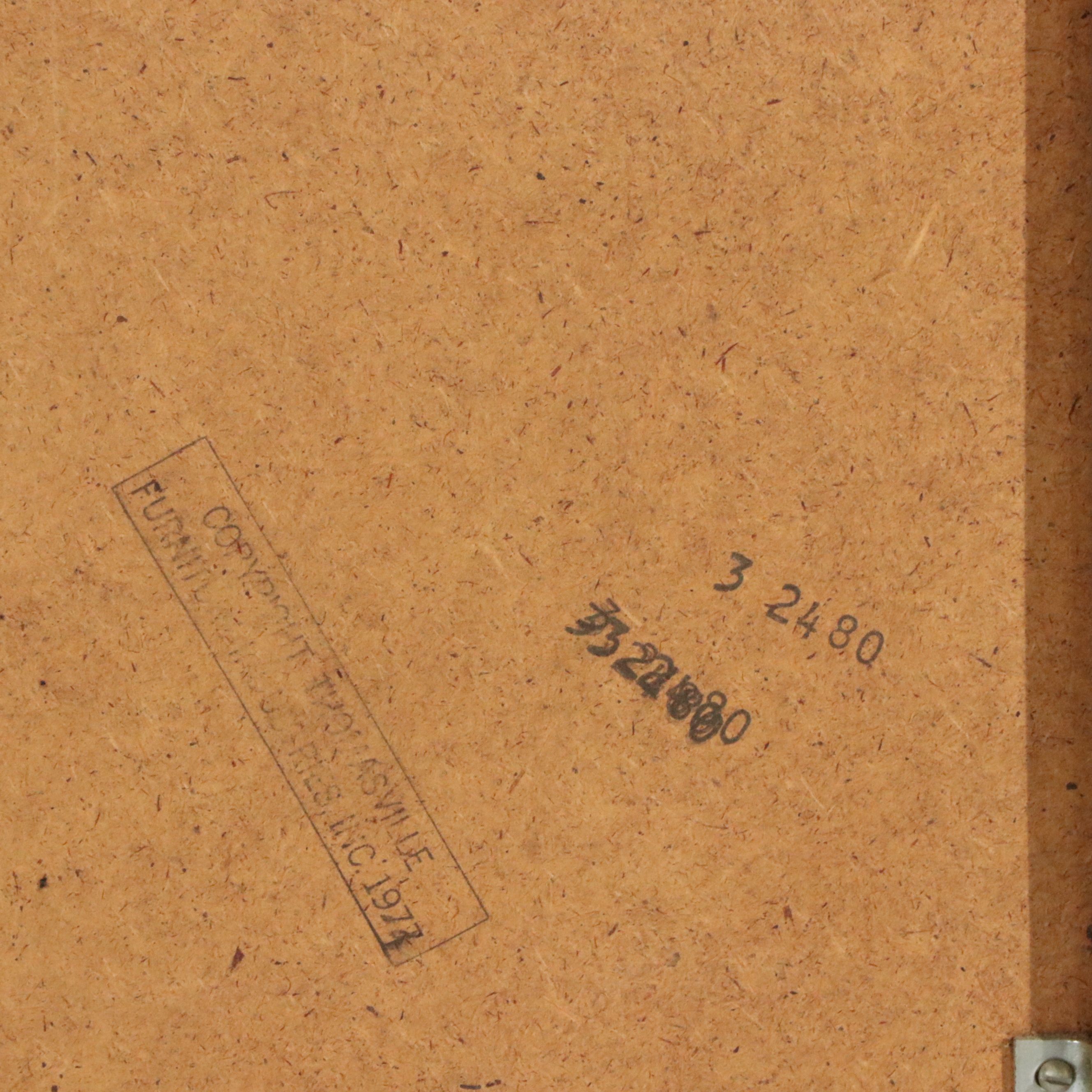 Huntley by Thomasville Campaign-Style Dresser and Mirror, 1977