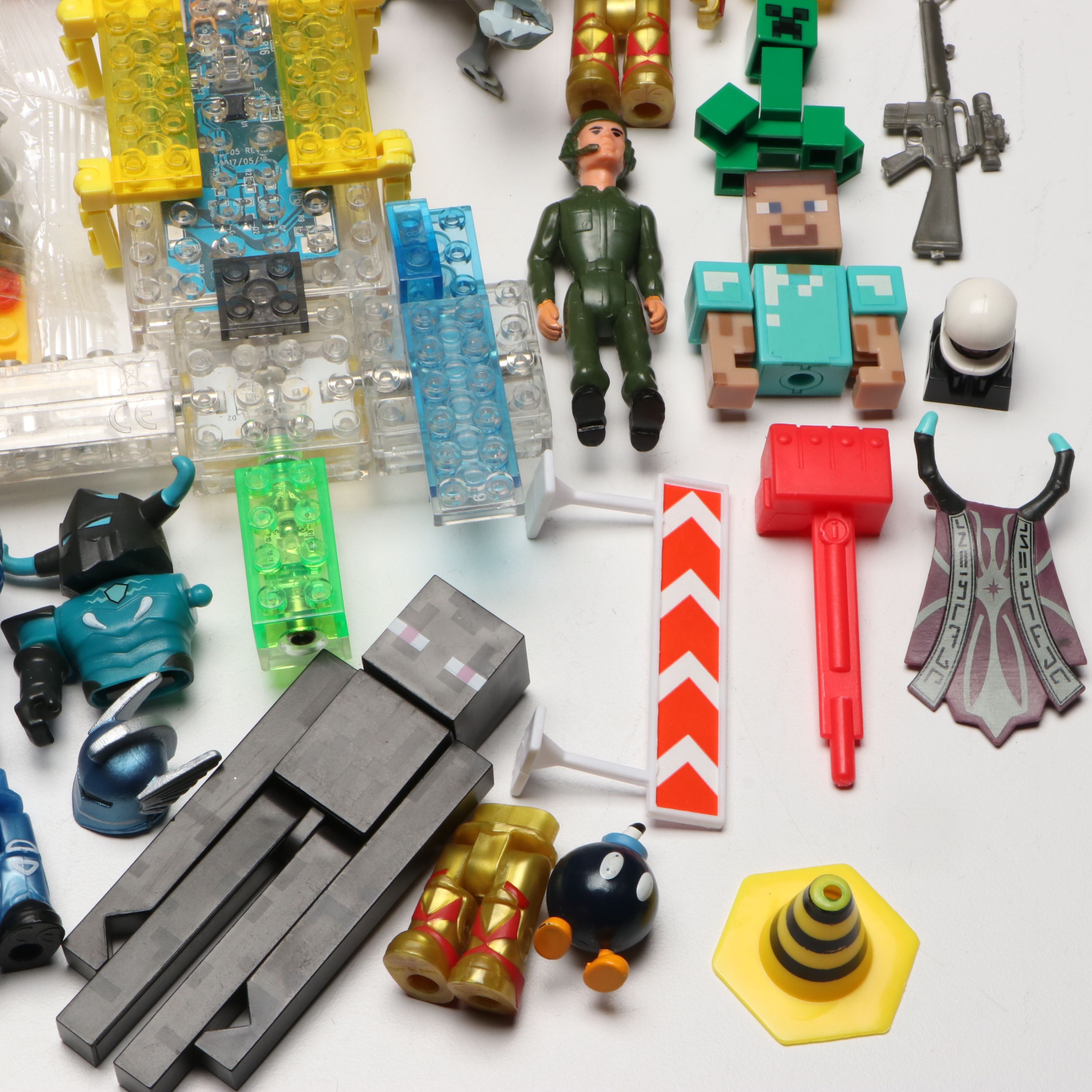 LEGO Collection Including Minecraft and Other Small Toys