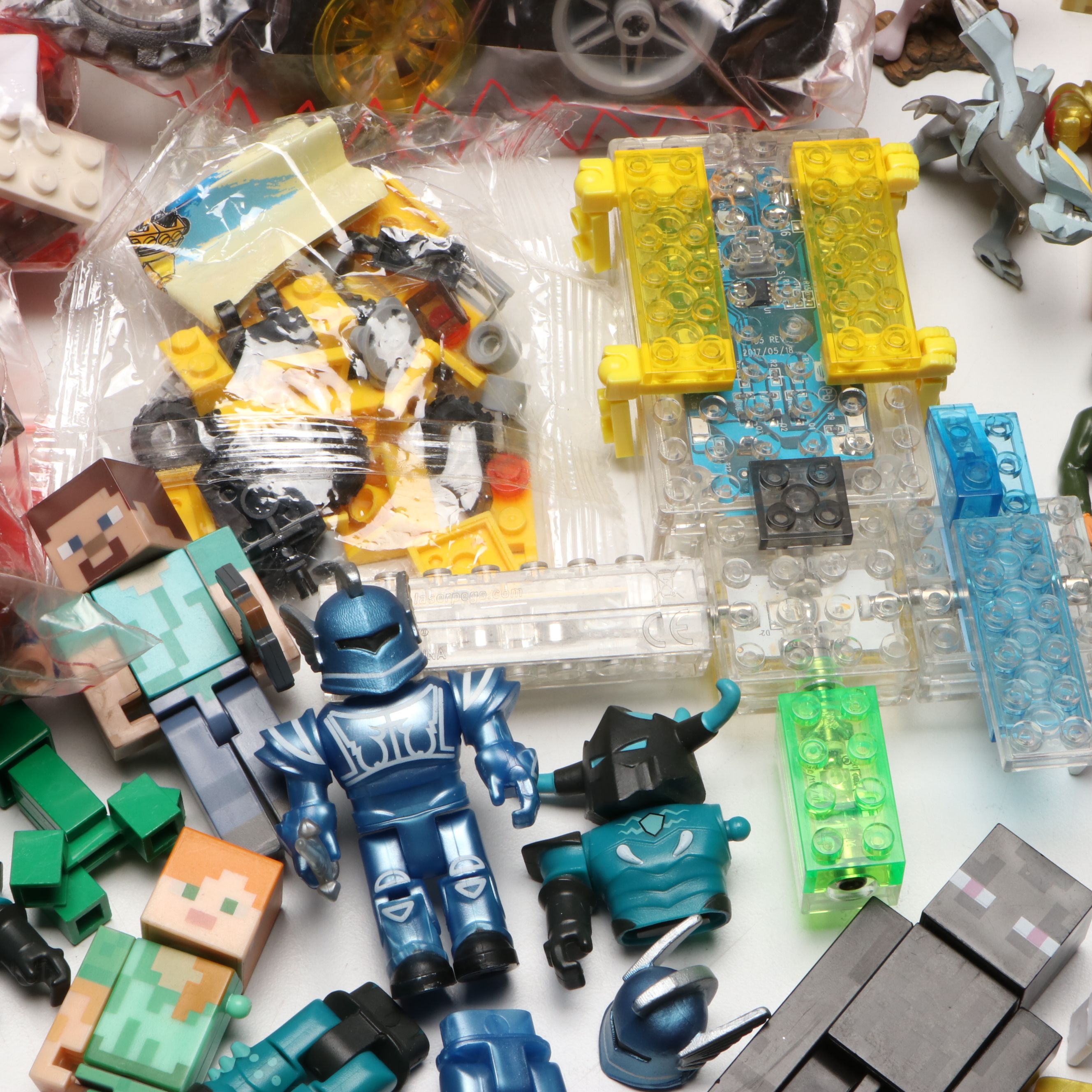 LEGO Collection Including Minecraft and Other Small Toys