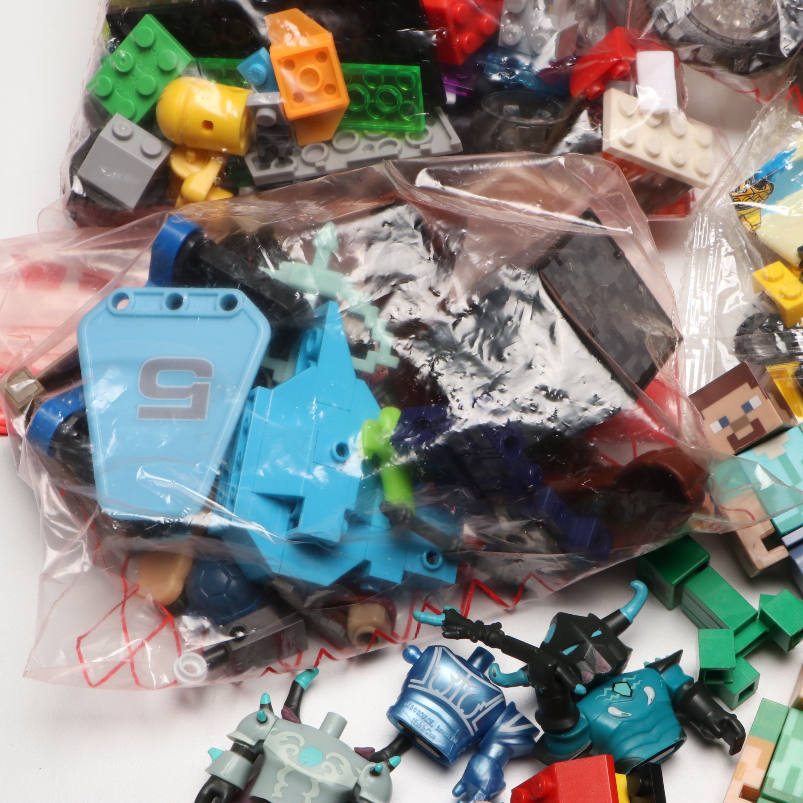 LEGO Collection Including Minecraft and Other Small Toys