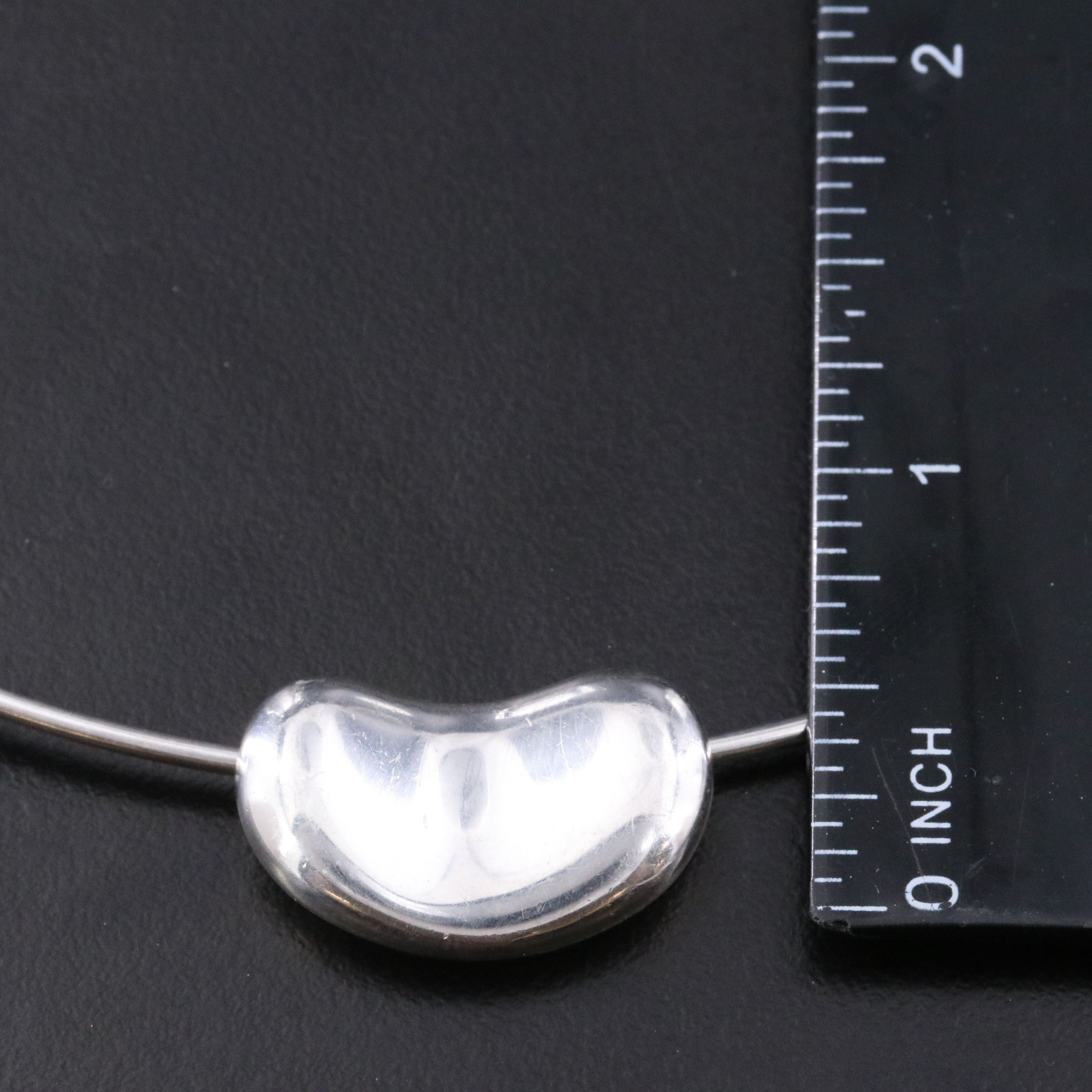 Elsa Peretti for Tiffany & Co. Sterling Sliding Bean Wire Necklace