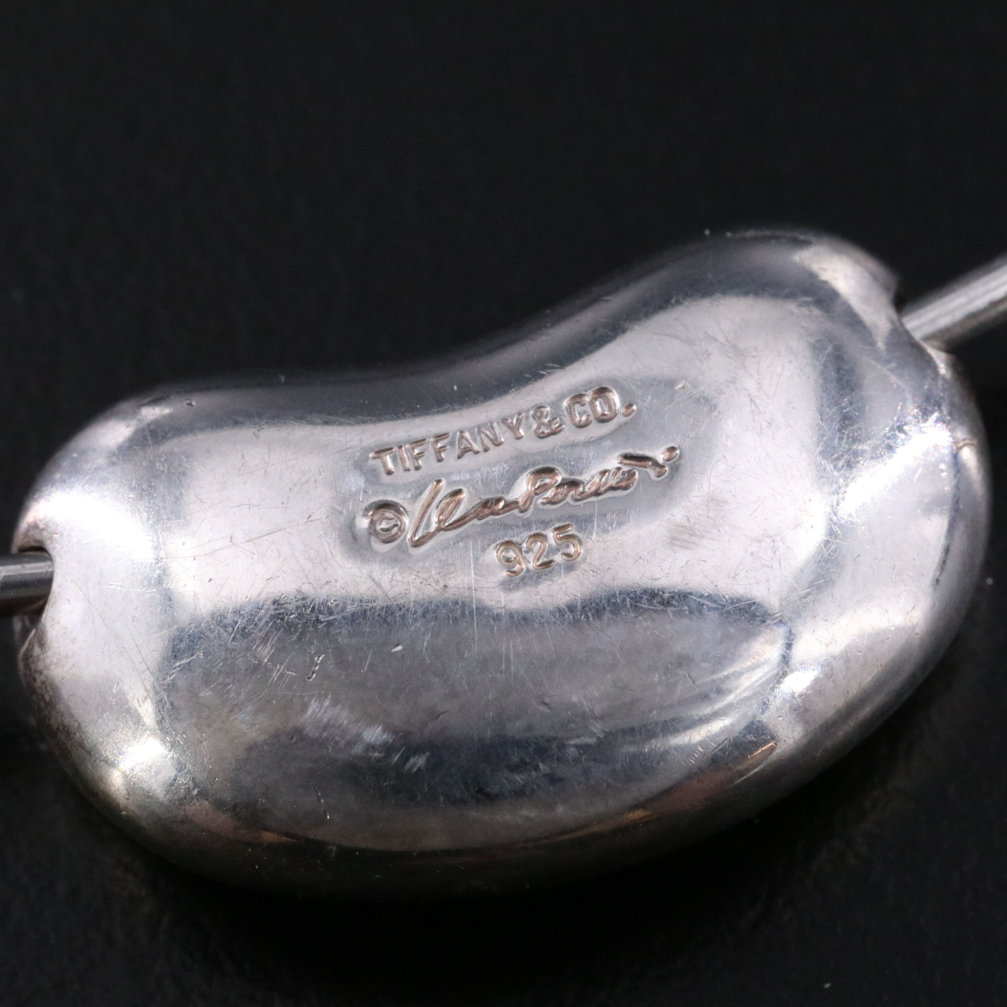 Elsa Peretti for Tiffany & Co. Sterling Sliding Bean Wire Necklace