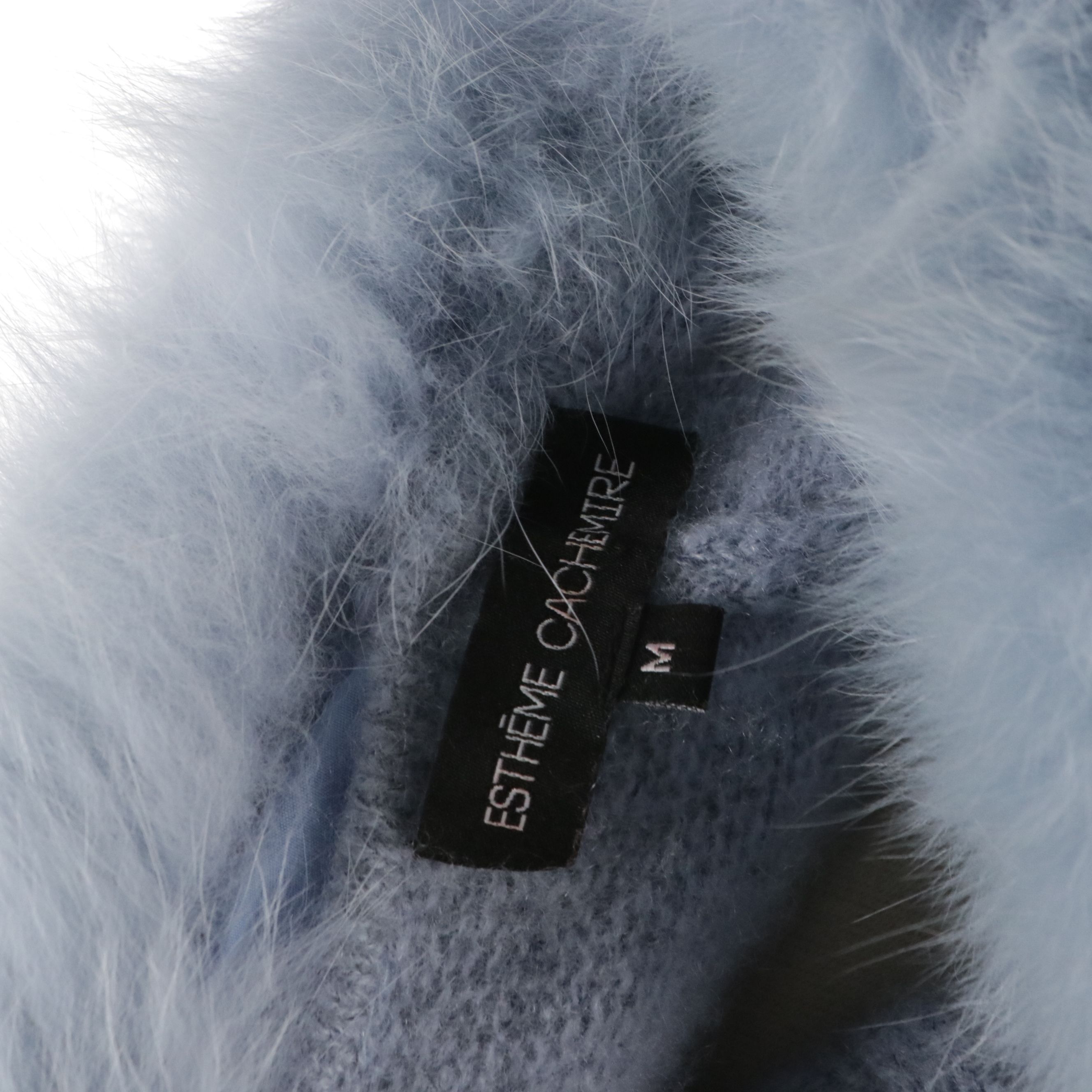 Estheme Poncho in Cashmere with Fox Fur Trim