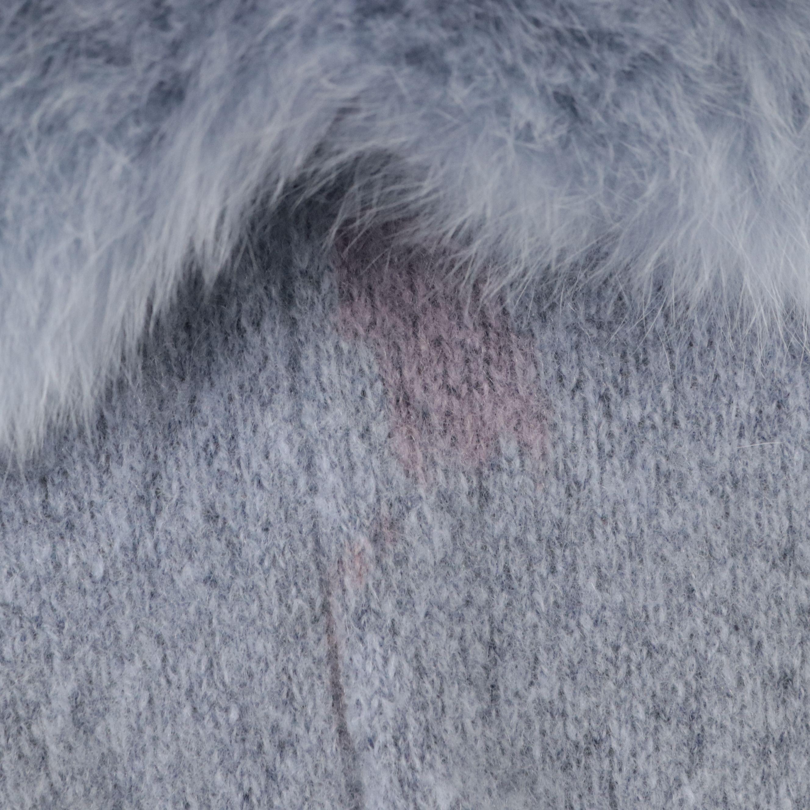 Estheme Poncho in Cashmere with Fox Fur Trim