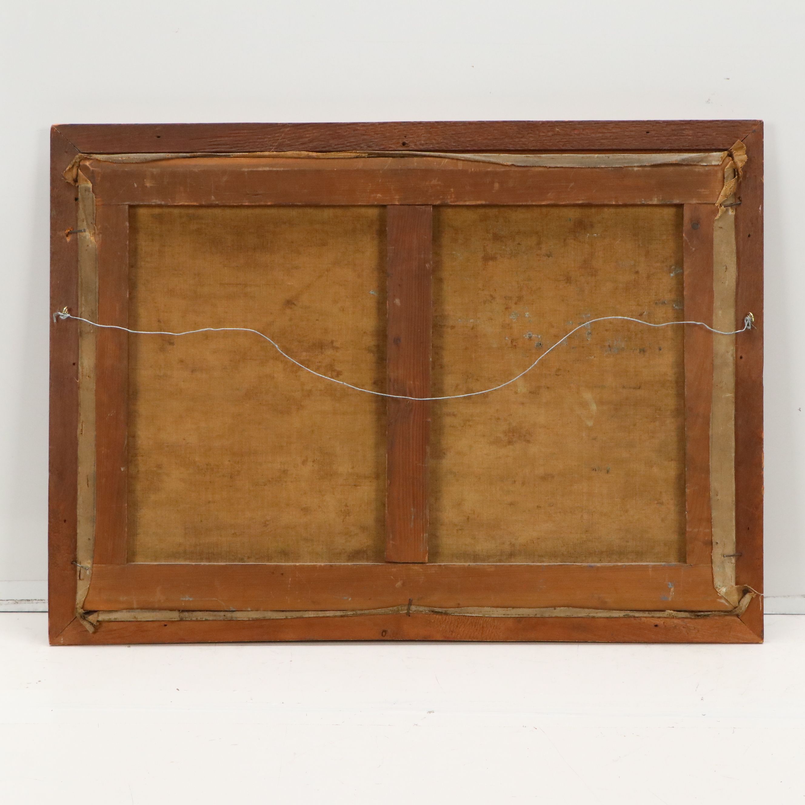 European School Impressionist Oil Painting of Flower Garden, Circa Late 19th C.