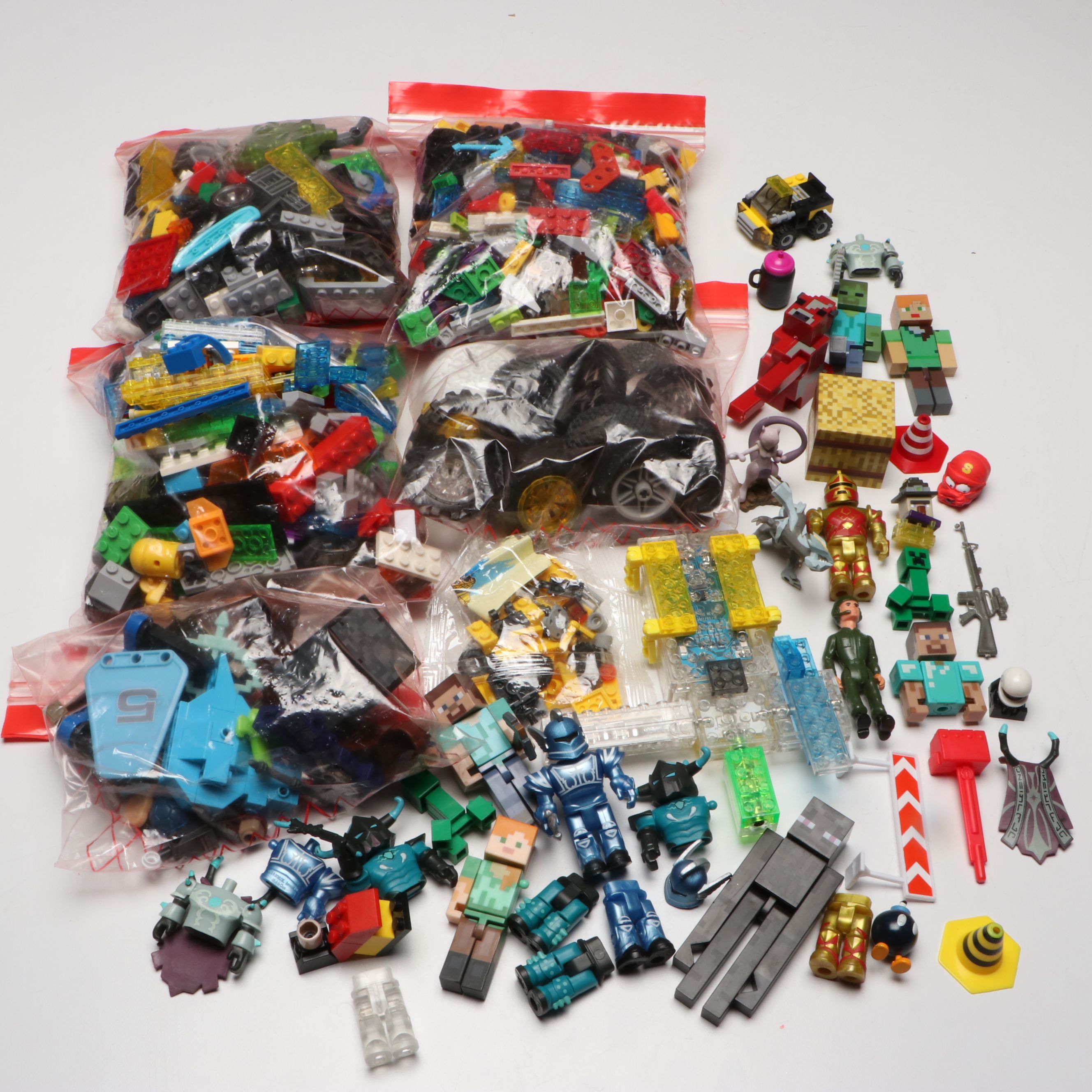 LEGO Collection Including Minecraft and Other Small Toys