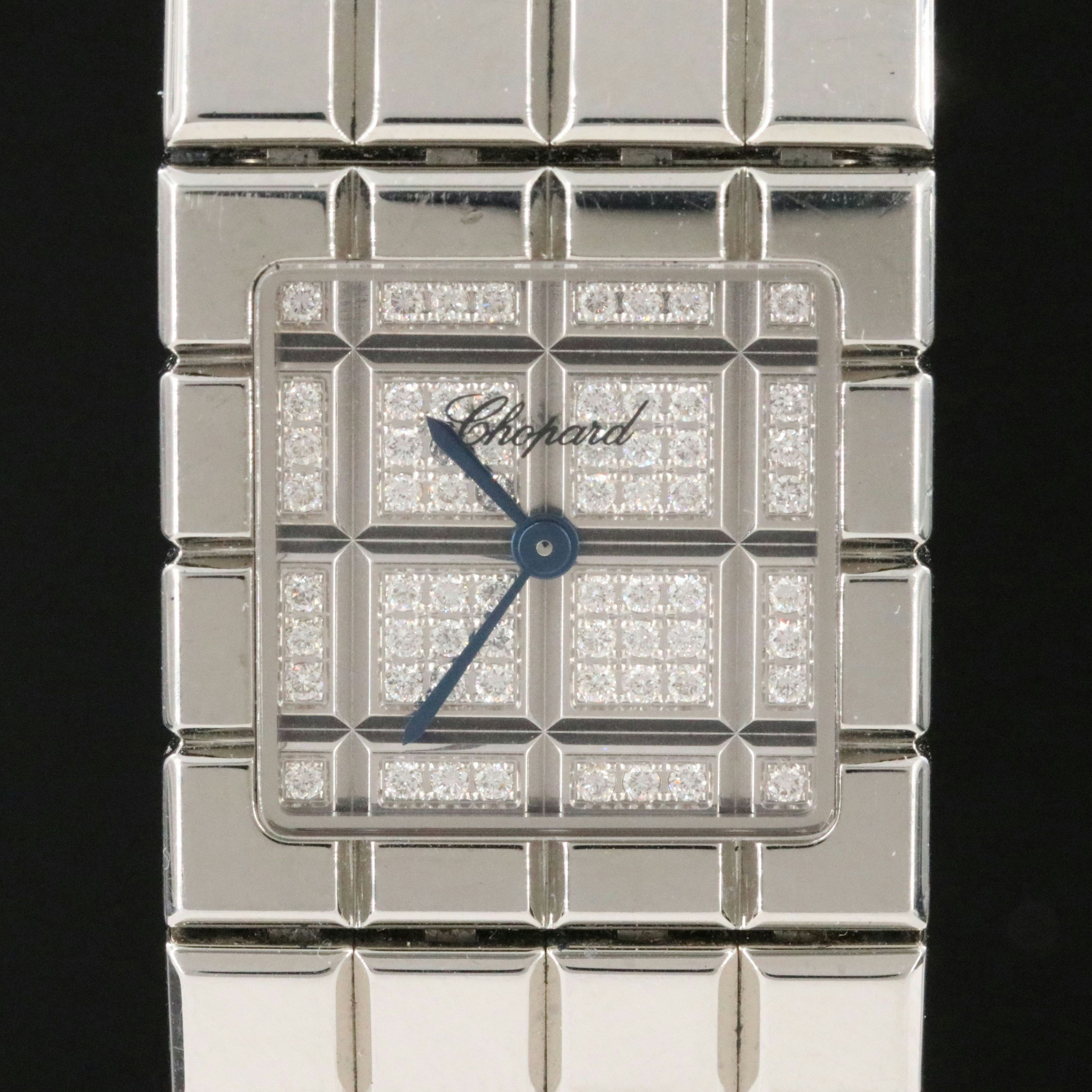 Chopard Ice Cube Diamond Steel Watch 11/8898
