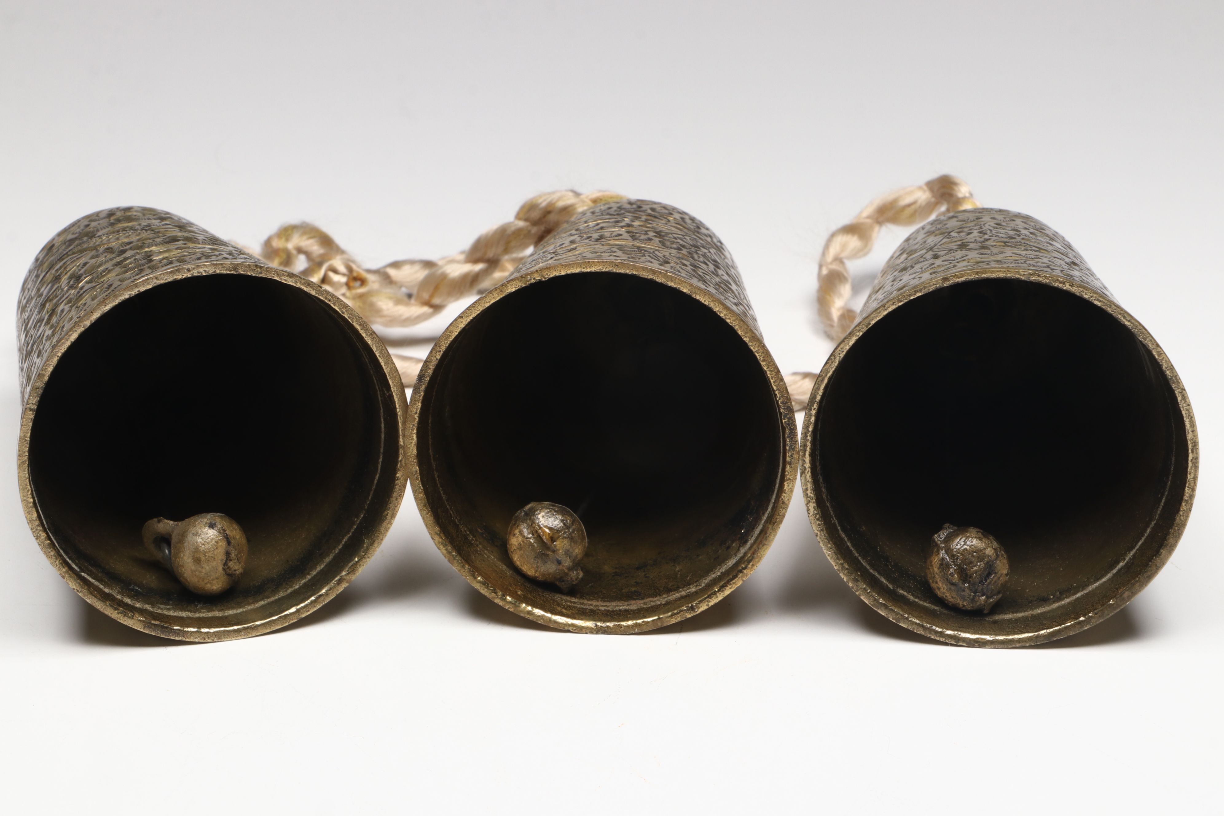 Elephant Claw and More Indian Chased Brass Bells