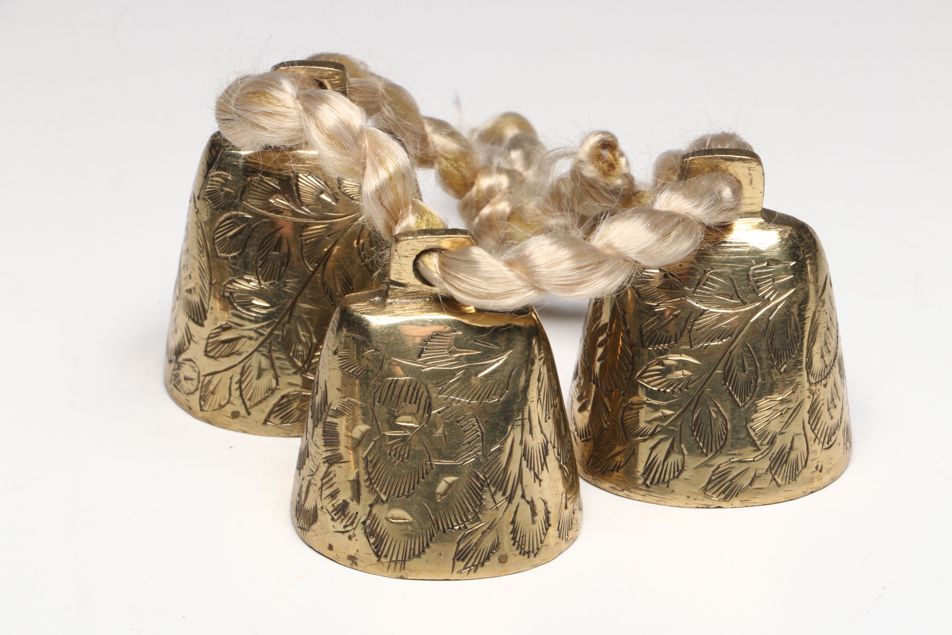 Elephant Claw and More Indian Chased Brass Bells